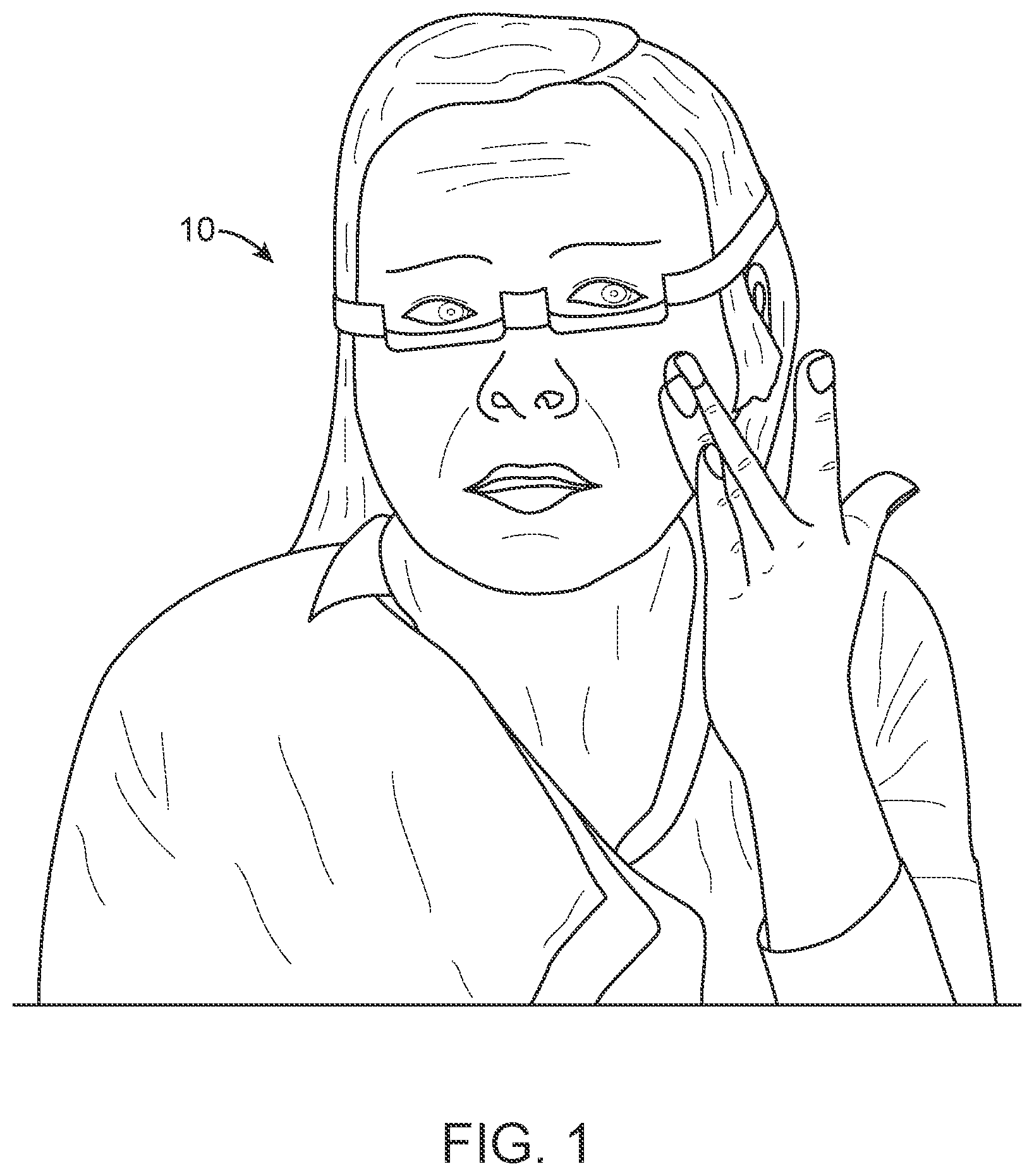 Patent US12564707 — Therapeutic eye mask — Figure 1
