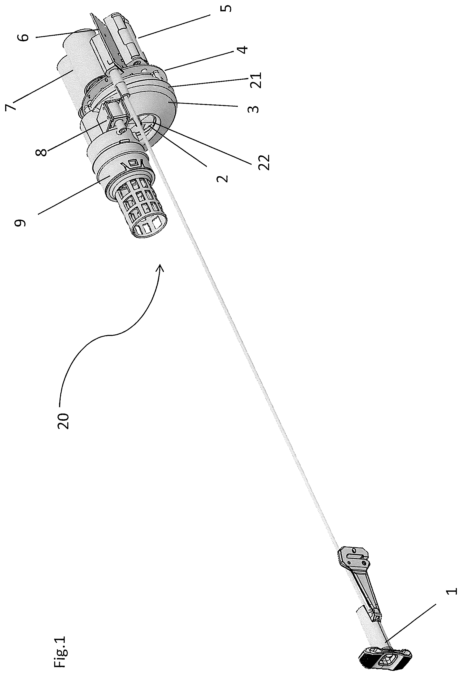 Patent US12564742 Figure 1 – Inflatable bag, avalanche backpack and method of deflating an inflatable bag