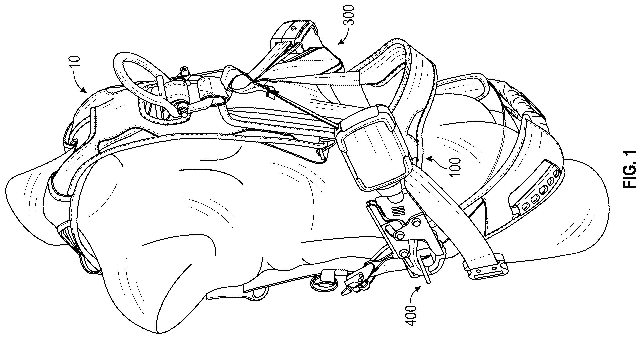 Patent US12564743 — Self-retracting lifeline system — Figure 1