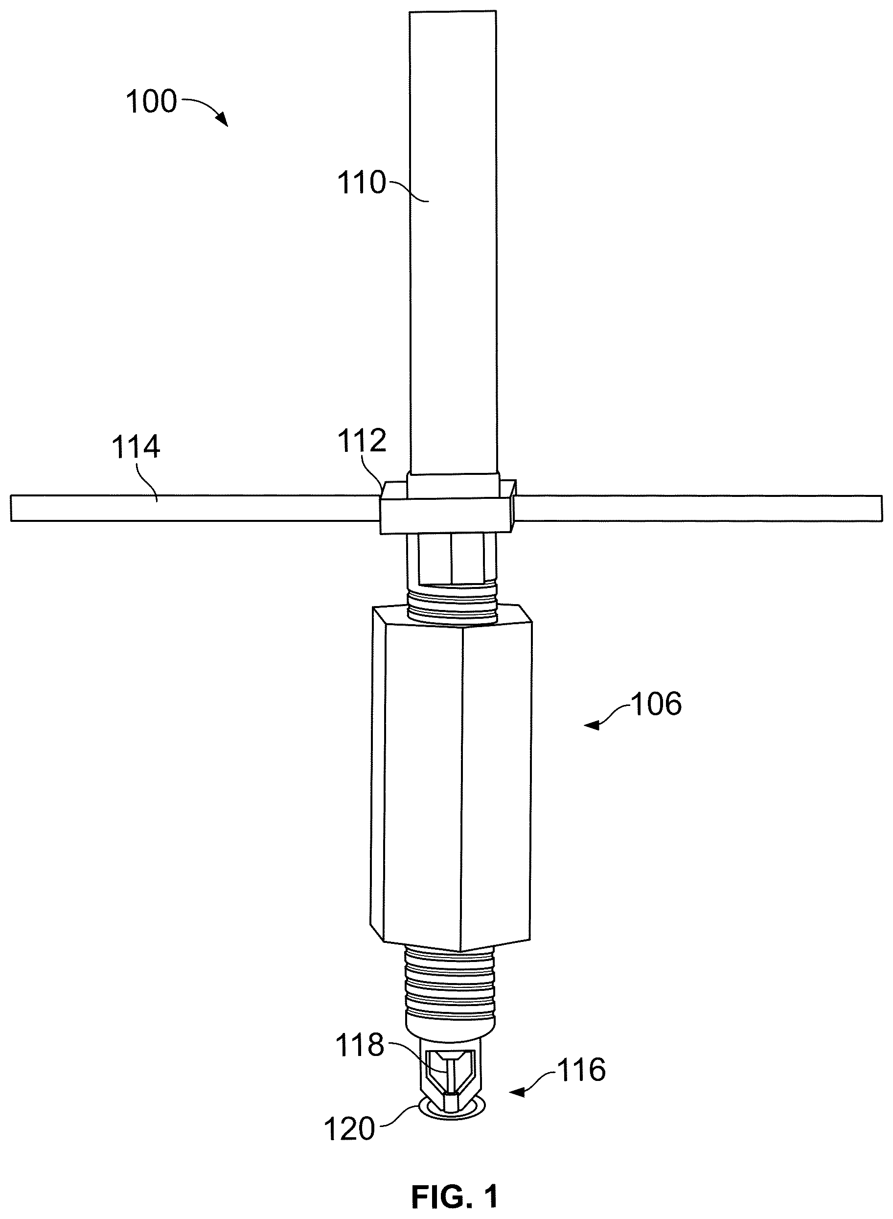 Patent US12564746 — Adjustable drop — Figure 1
