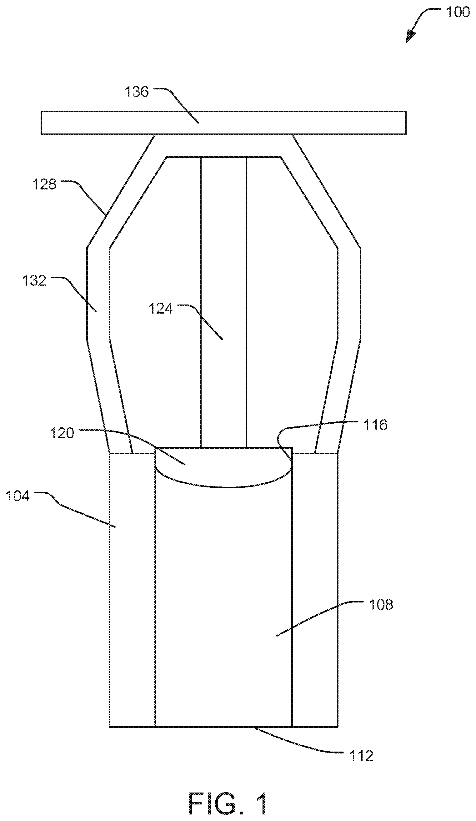 Patent US12564747 — Systems and methods of hollow sprinkler buttons with ridges — Figure 1