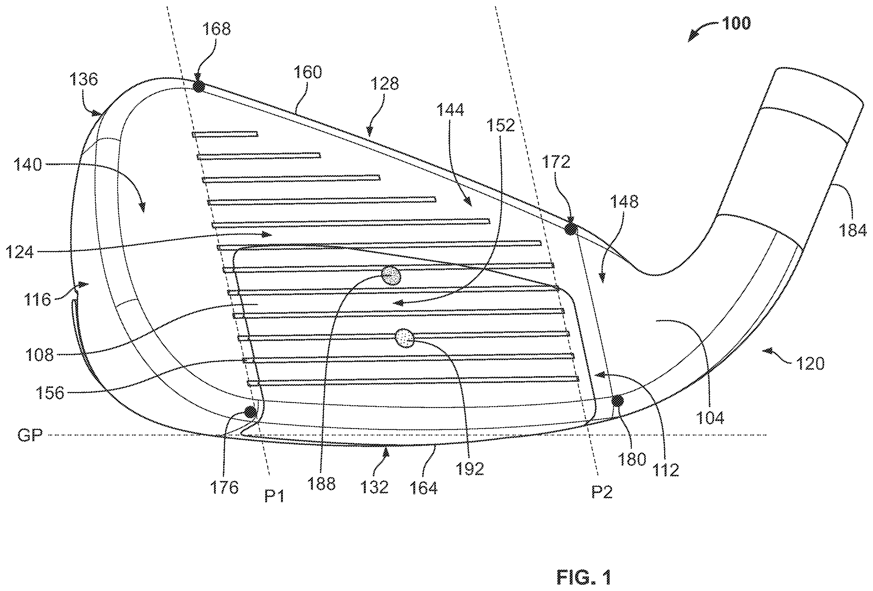 Patent US12564771 — Golf club head — Figure 1