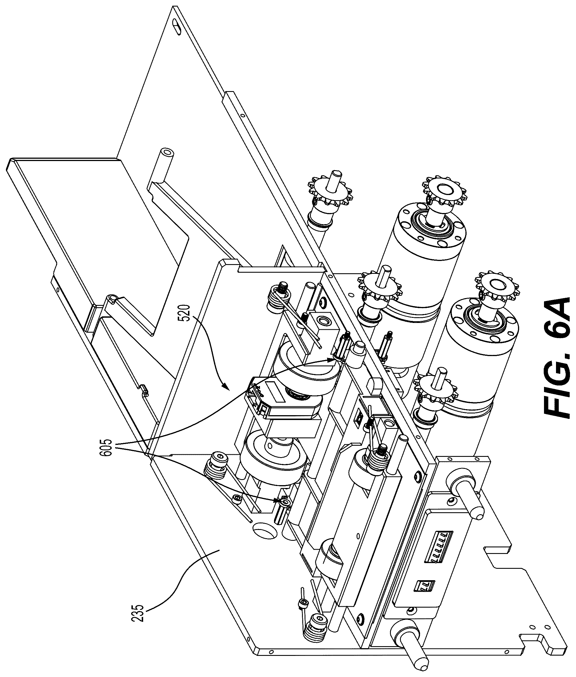 Patent US12564781 Figure 7 – Vacuum manifold for a roller scraper system