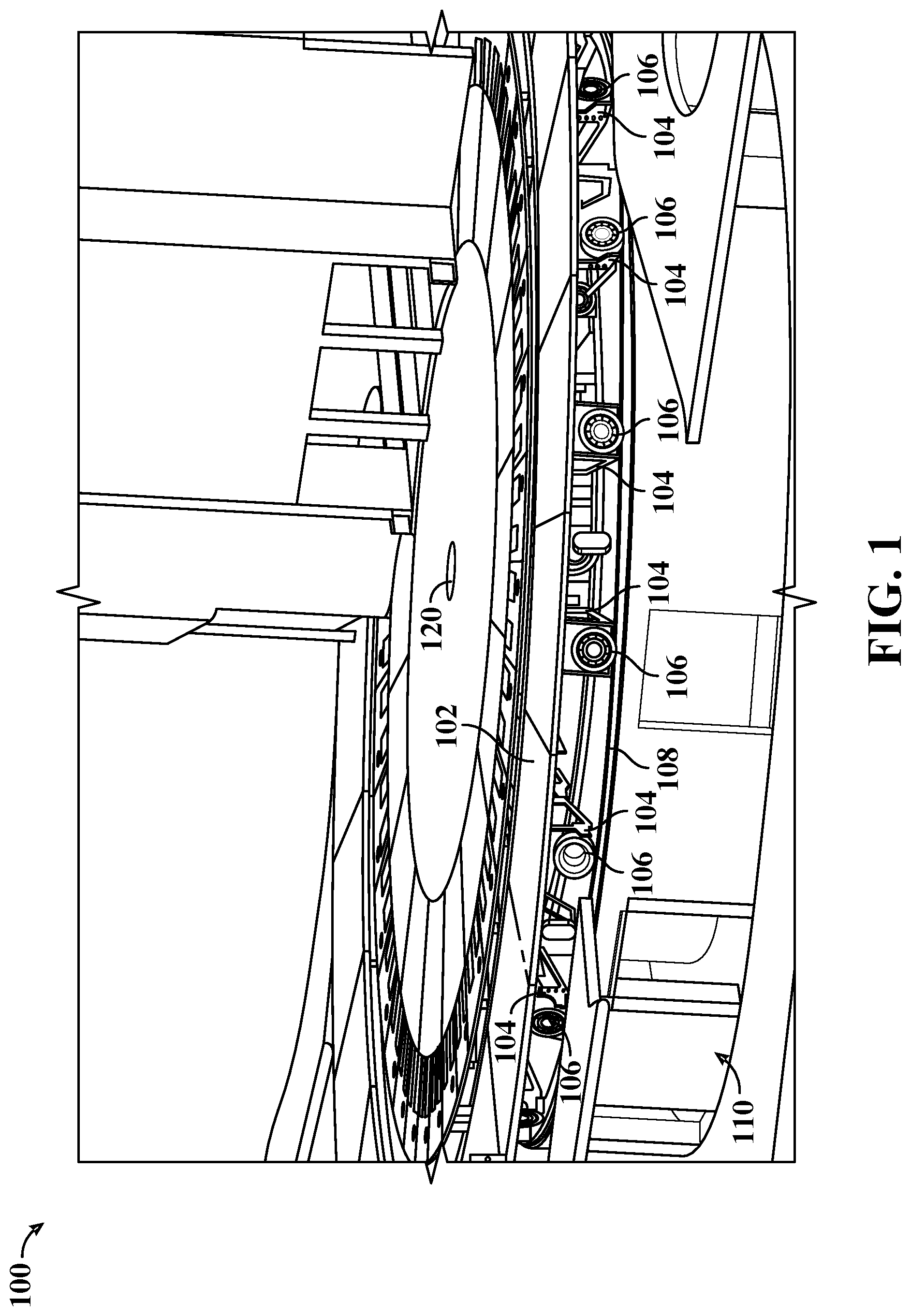 Patent US12564792 — Method of bogie replacement for turntable station — Figure 1