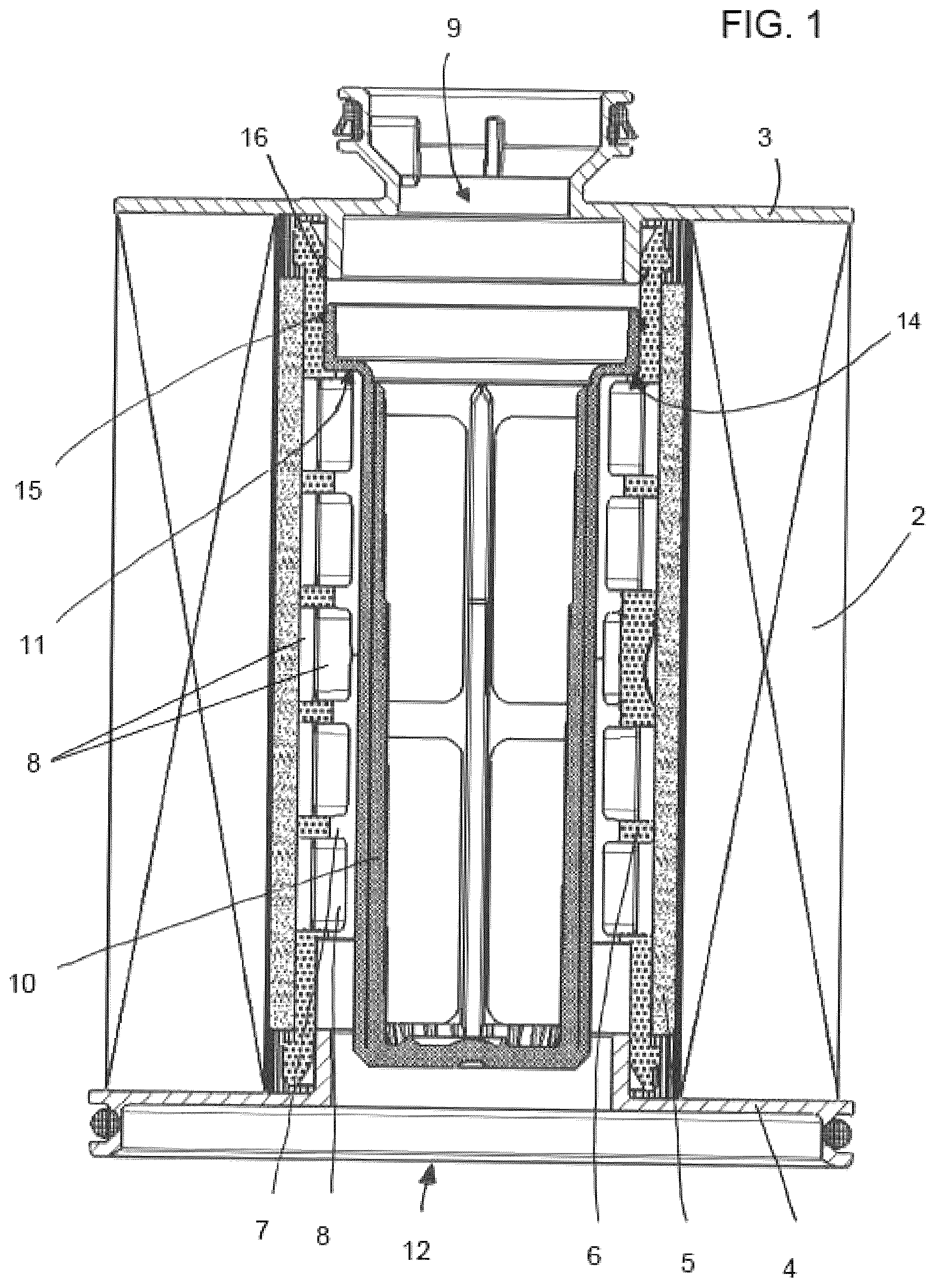 Patent US12564805 — Filter insert for a fuel filter with three-stage filtration — Figure 1