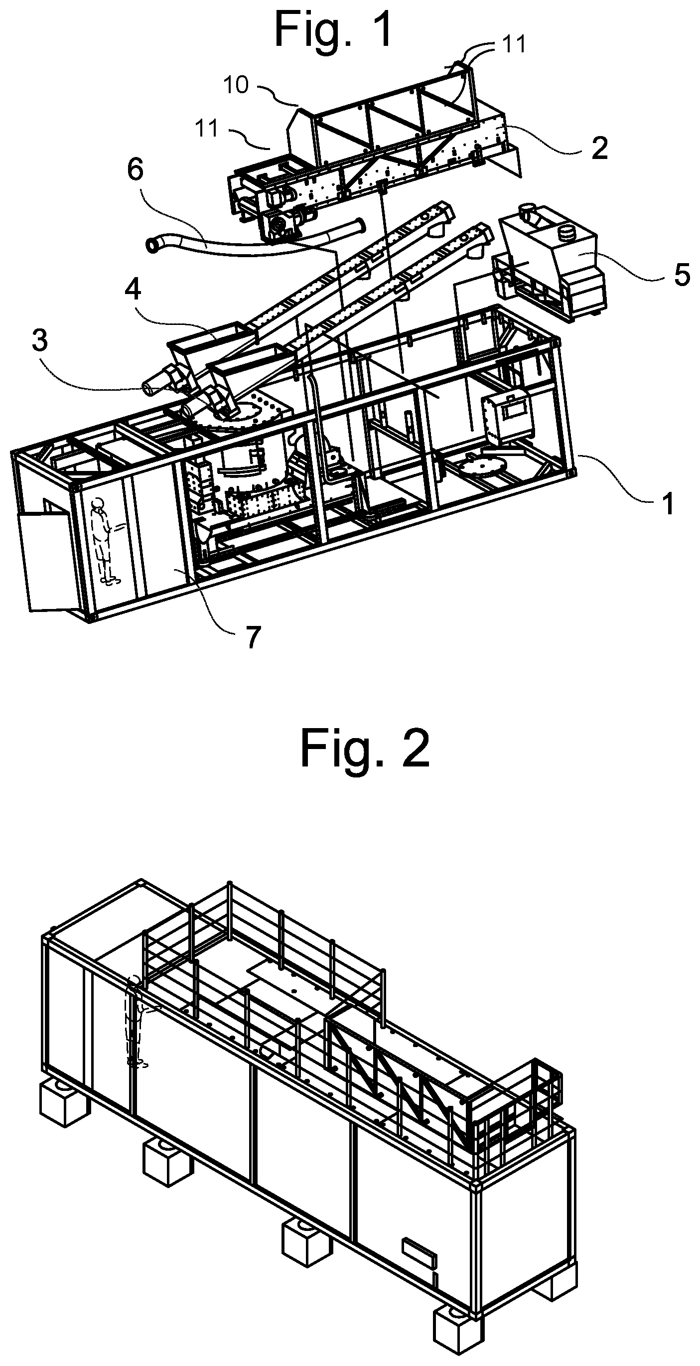 Patent US12564842 — Cross-flow shredder for comminuting material — Figure 1