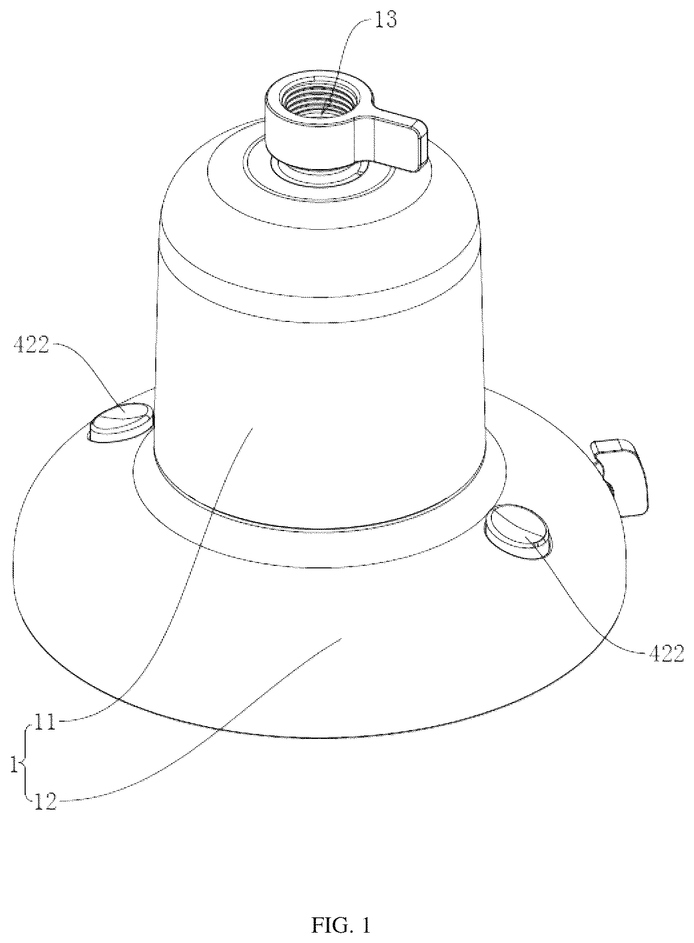 Patent US12564847 — Overhead shower — Figure 1