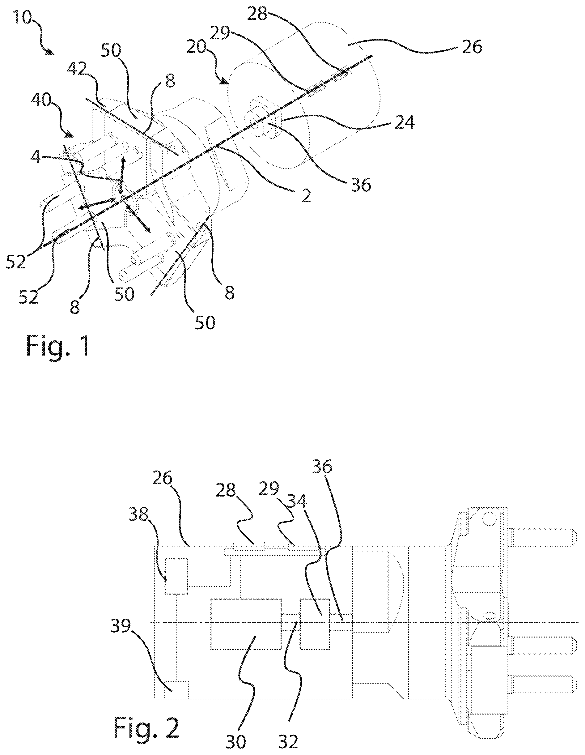 Patent US12564887 Figure 1 – Changer device for clamping heads