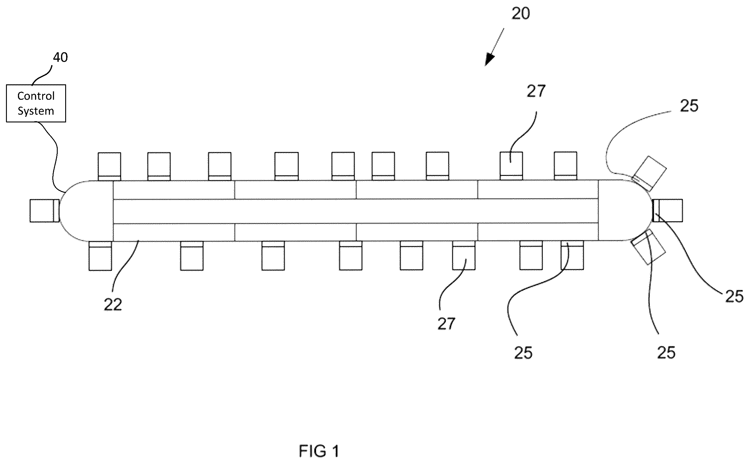 Patent US12564910 — System and method for collaborative linear motor conveyor operation — Figure 1