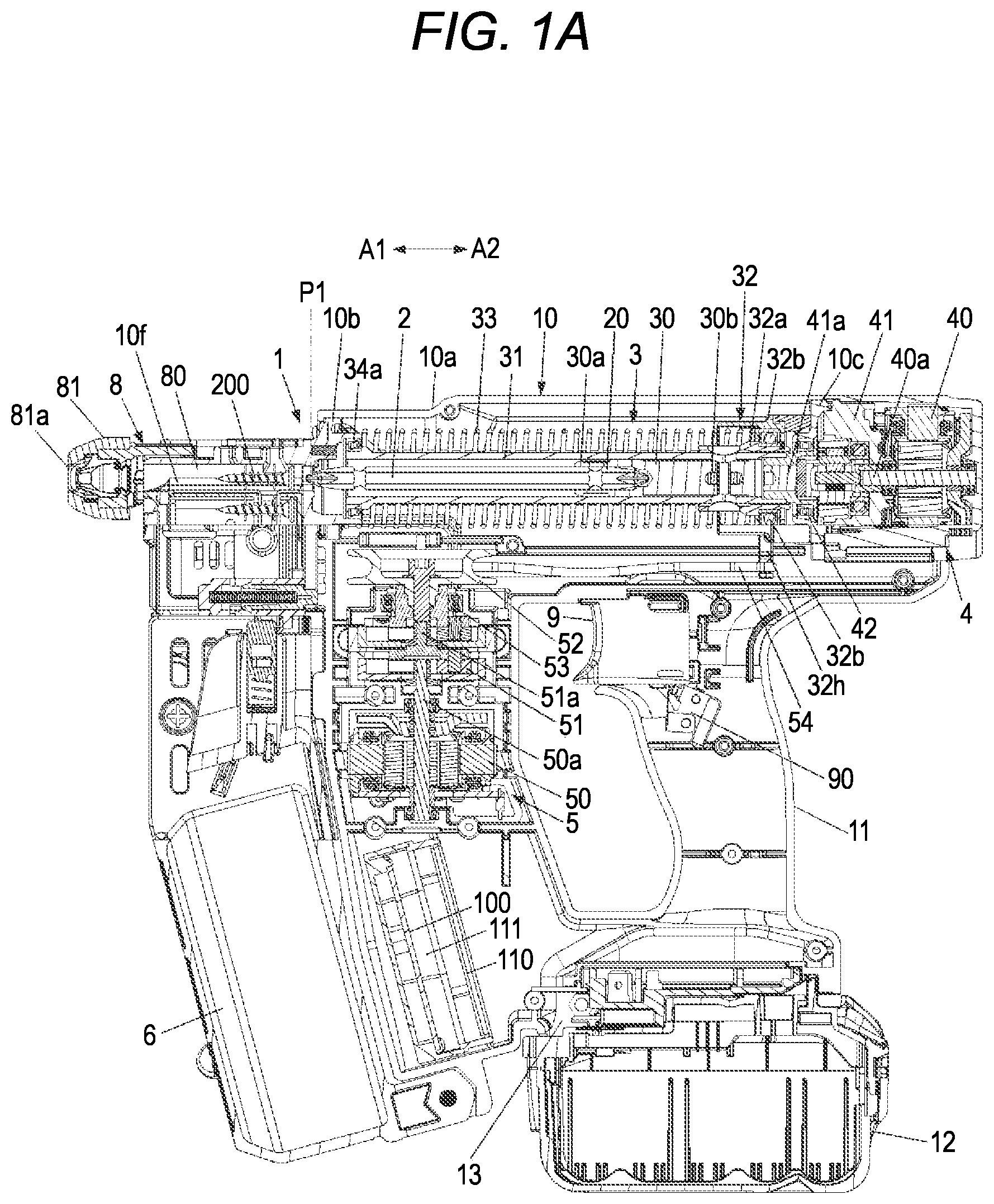 Patent US12564920 — Fastening tool — Figure 1