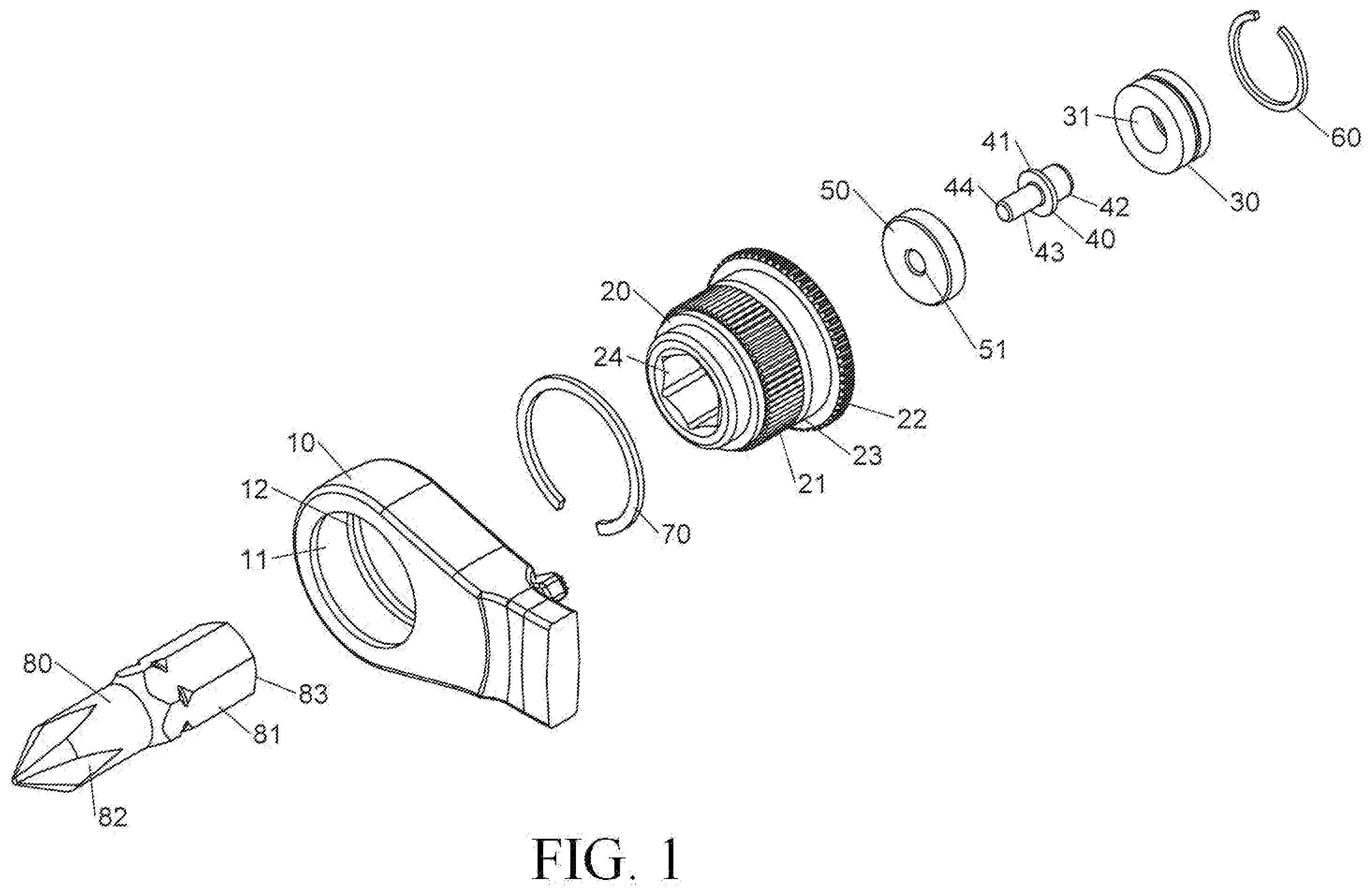 Patent US12564922 — Ratchet wrench structure — Figure 1