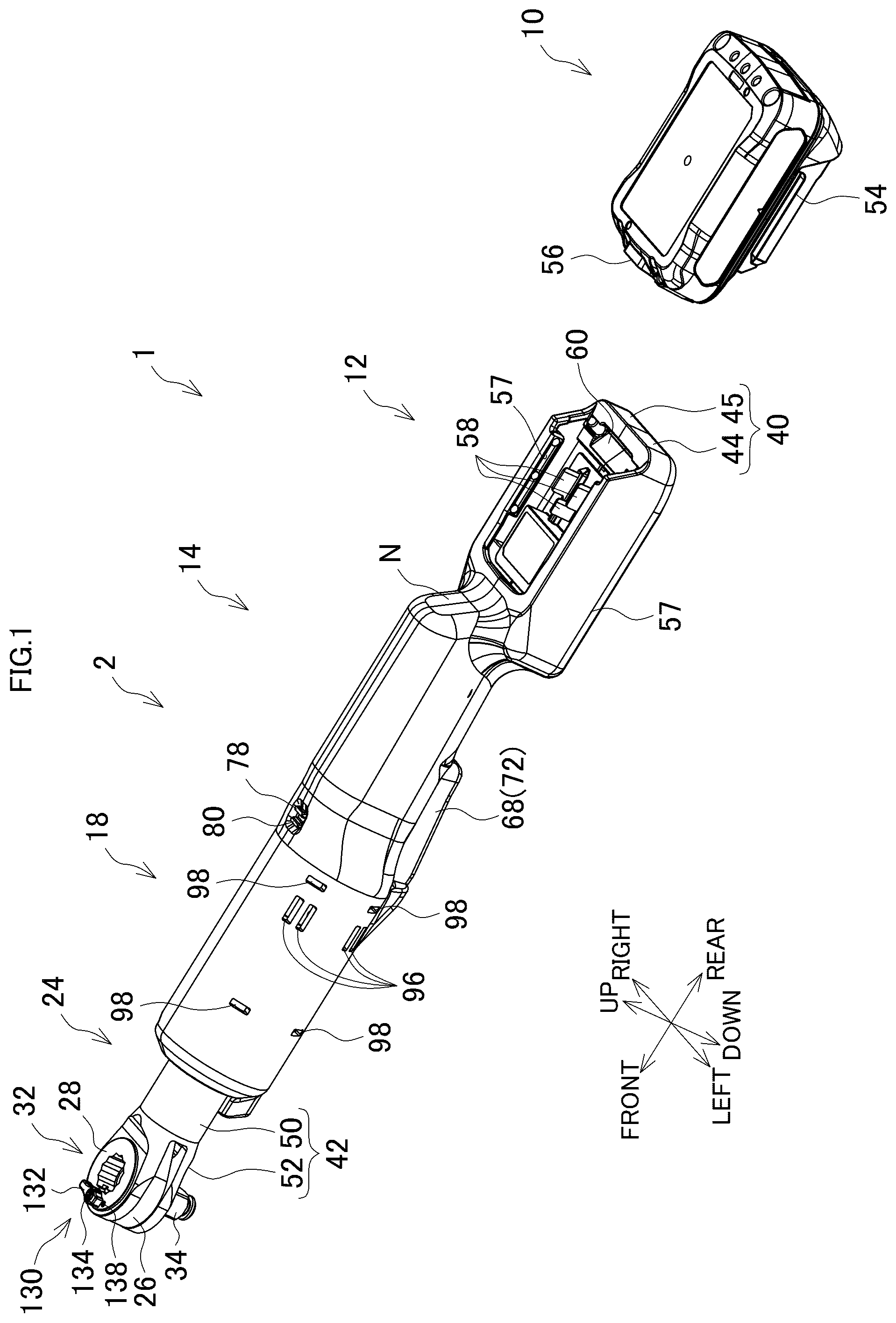 Patent US12564932 — Ratchet wrench — Figure 1