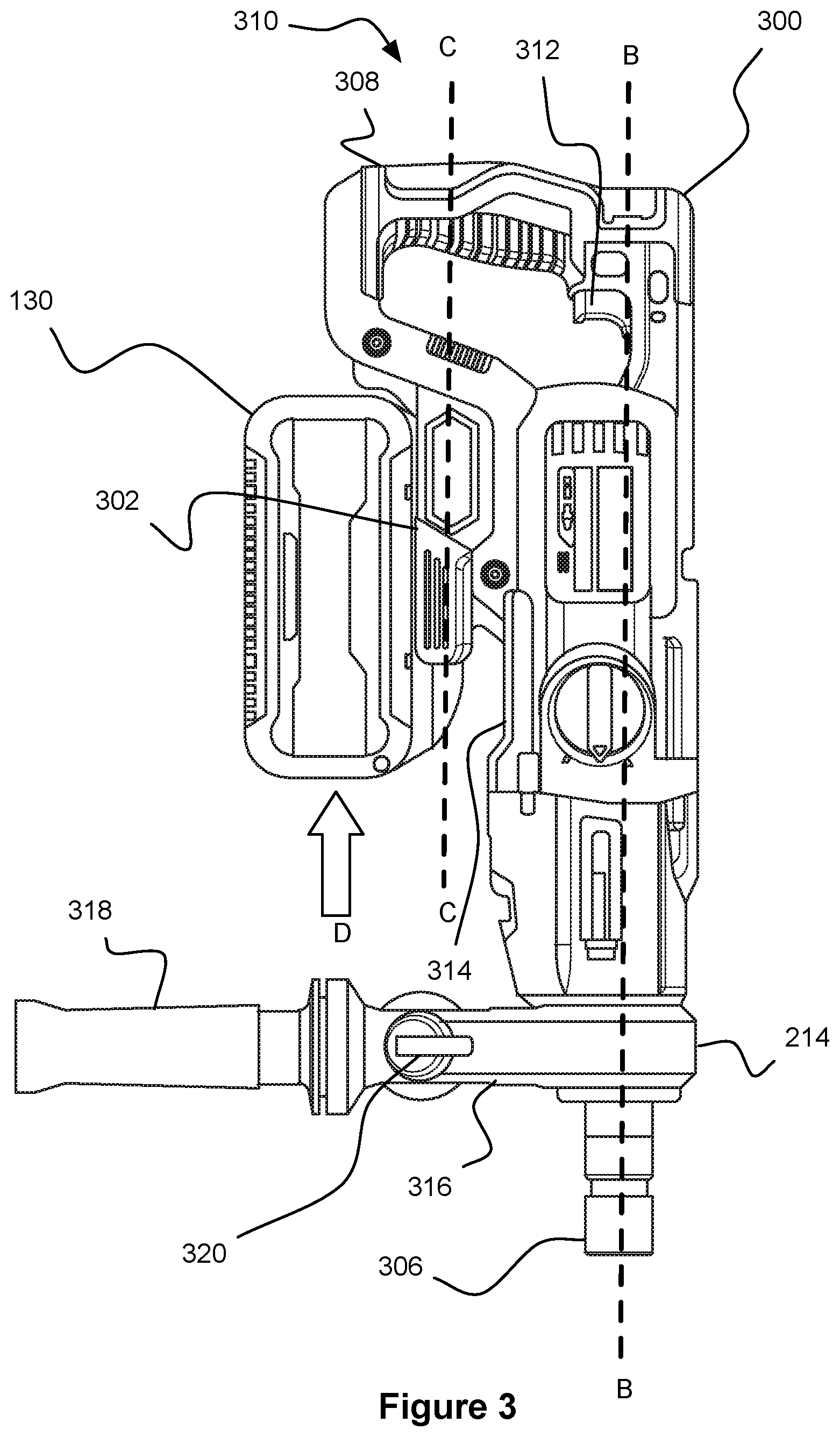 Patent US12564934 Figure 3 – Power tool stand
