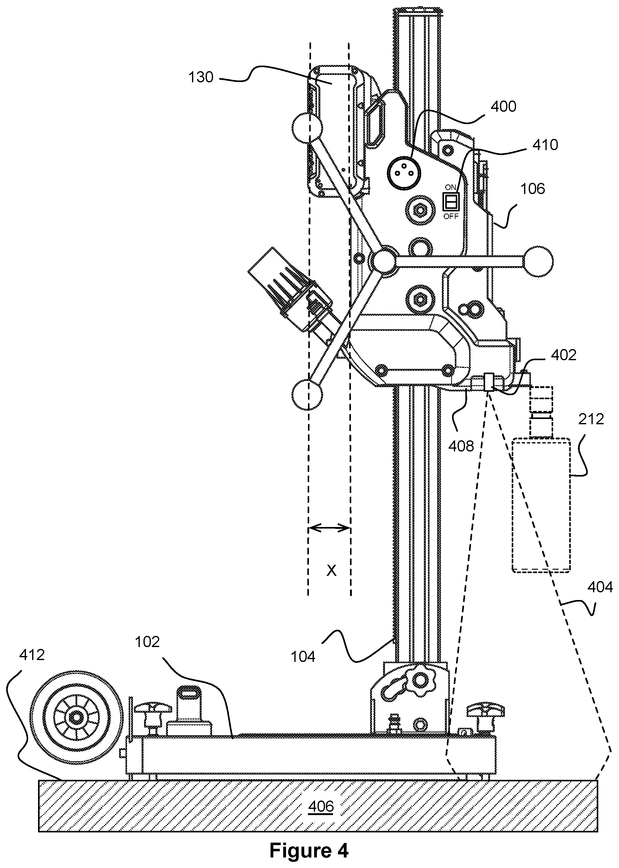 Patent US12564934 Figure 4 – Power tool stand