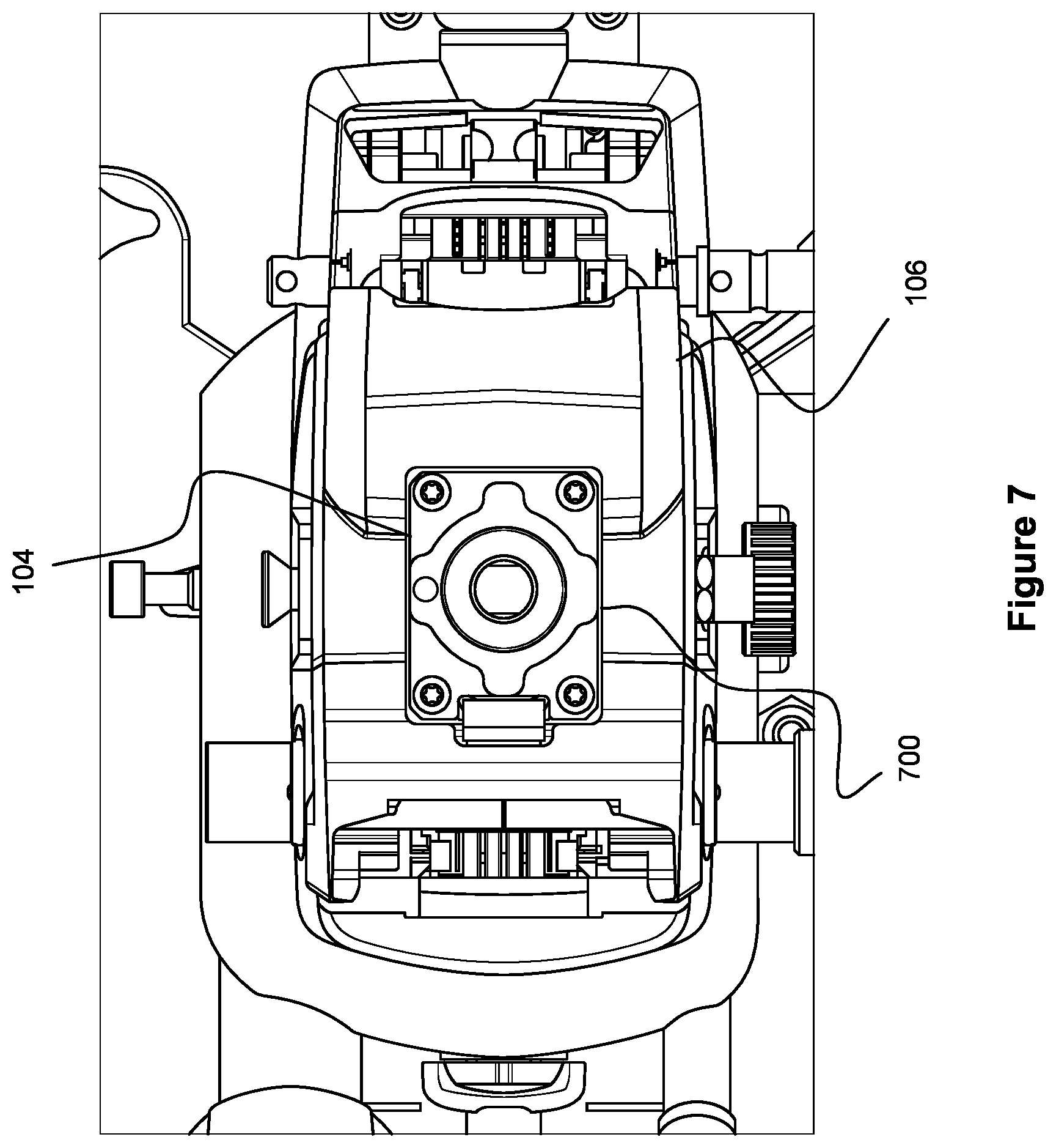 Patent US12564934 Figure 7 – Power tool stand