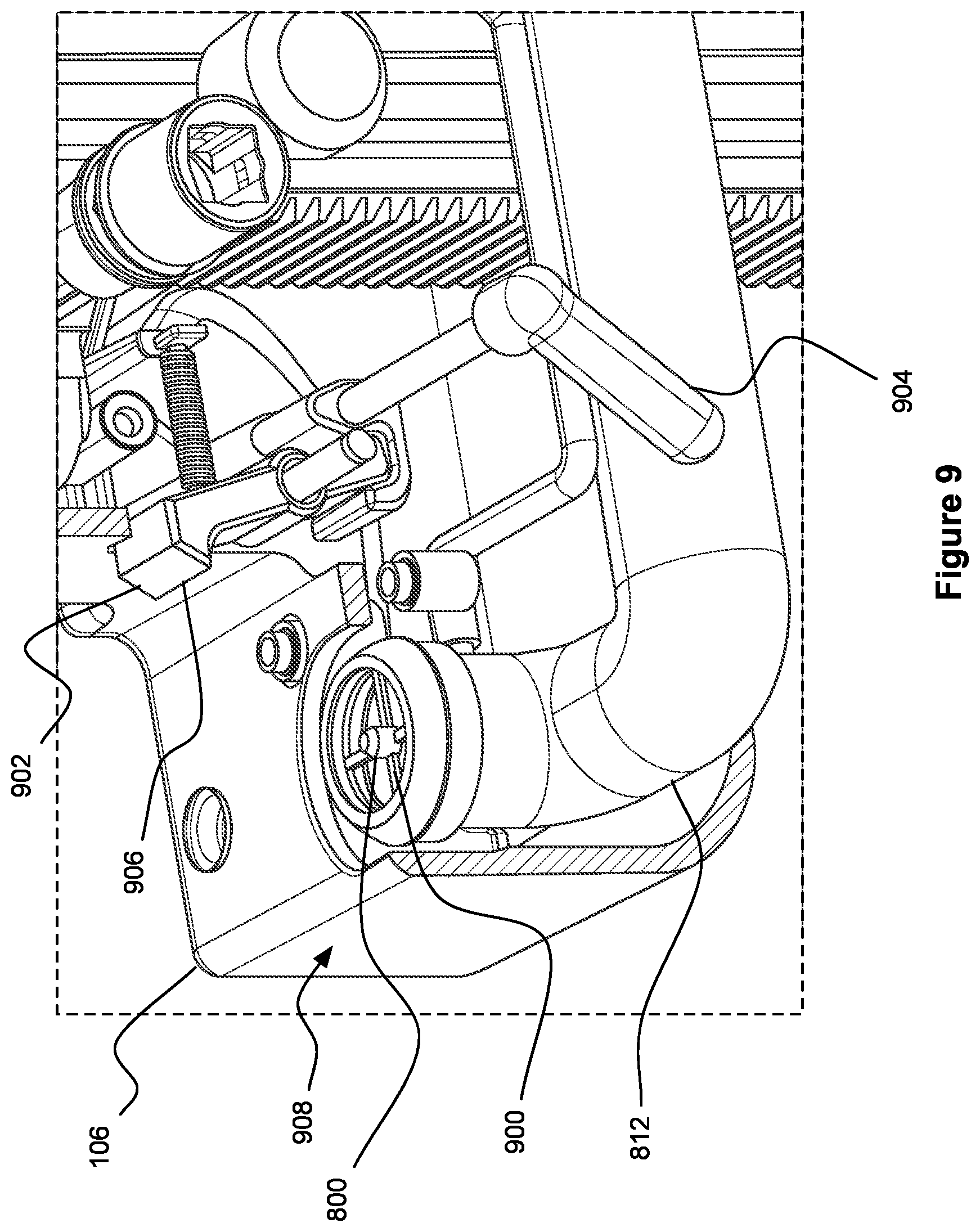 Patent US12564934 Figure 9 – Power tool stand