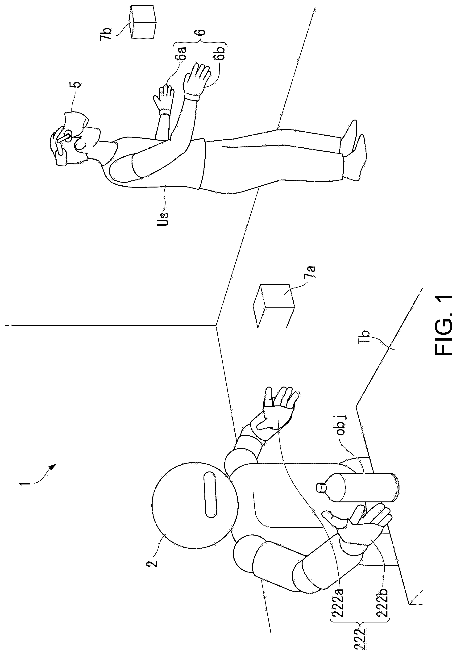 Patent US12564962 — Robot remote operation control device, robot remote operation control system, robot remote operation control method, and non-transitory computer readable medium — Figure 1