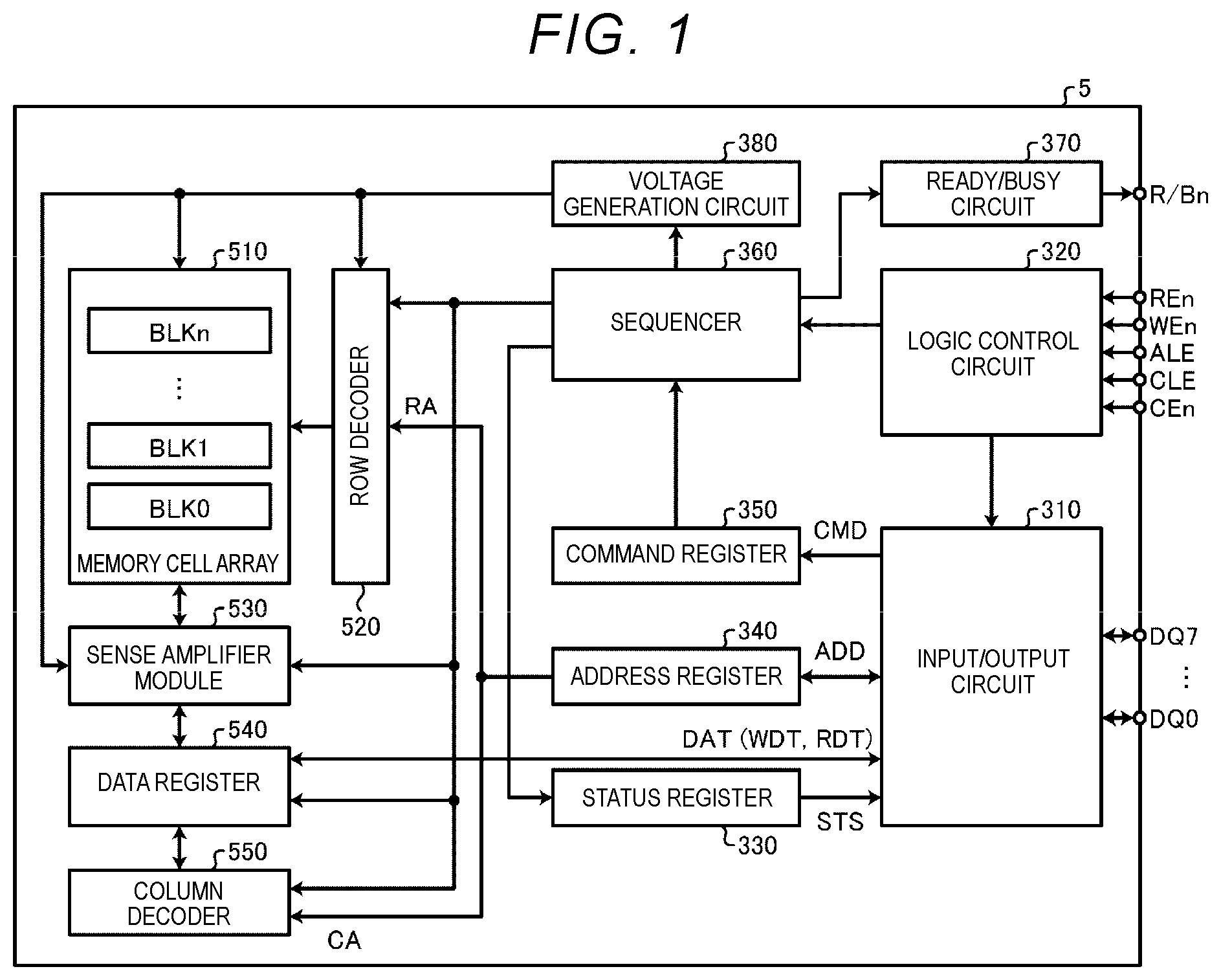 Patent US12567465 Figure 1 – Semiconductor device