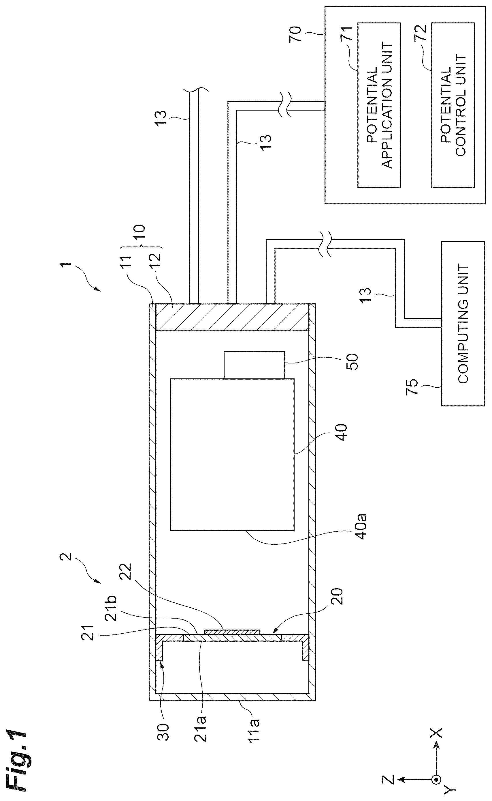 Patent US12567553 — Photoelectric conversion device, electromagnetic wave detection device, photoelectric conversion method and electromagnetic wave detection method — Figure 1