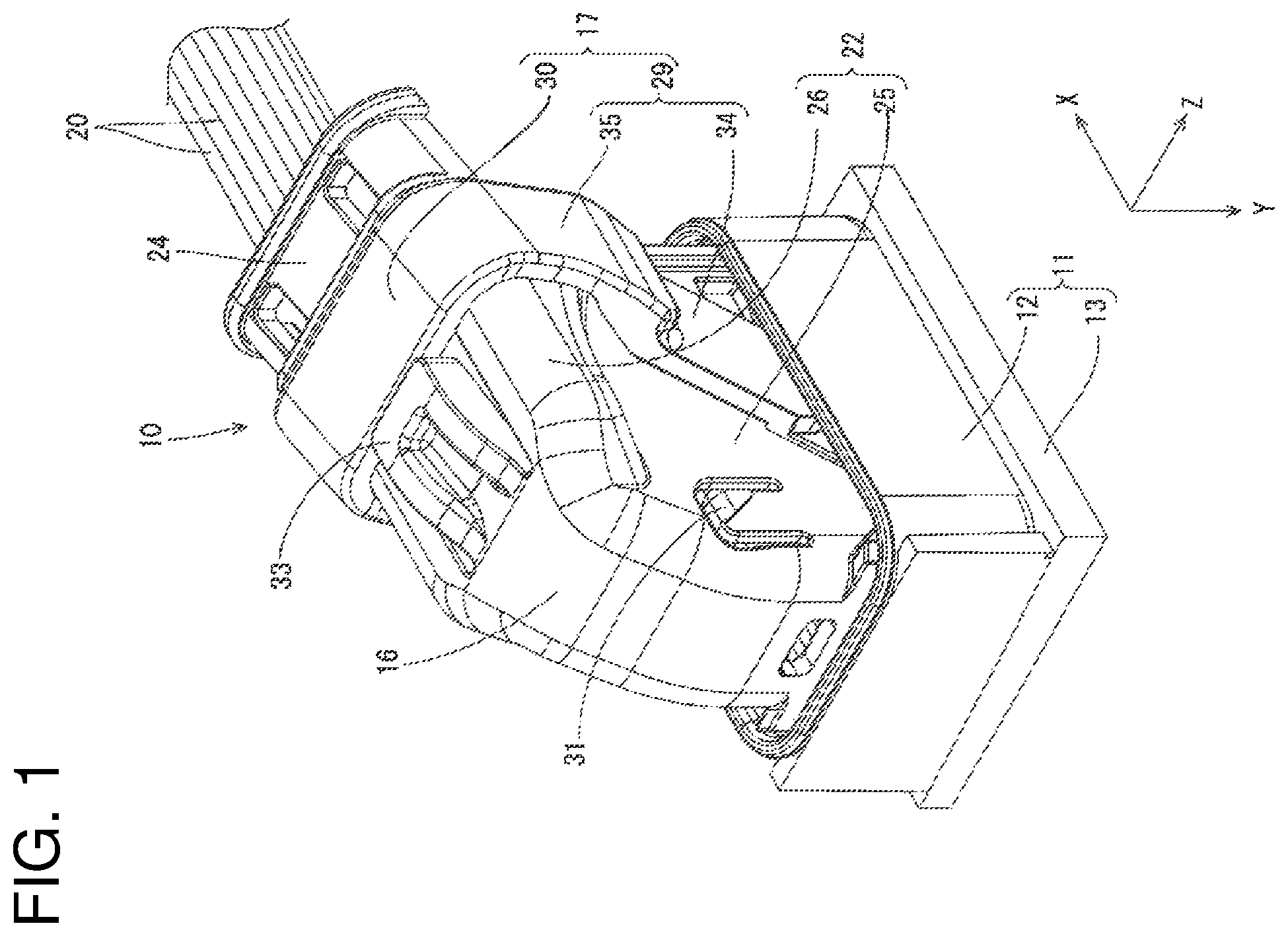 Patent US12567702 — Lever-type connector — Figure 1