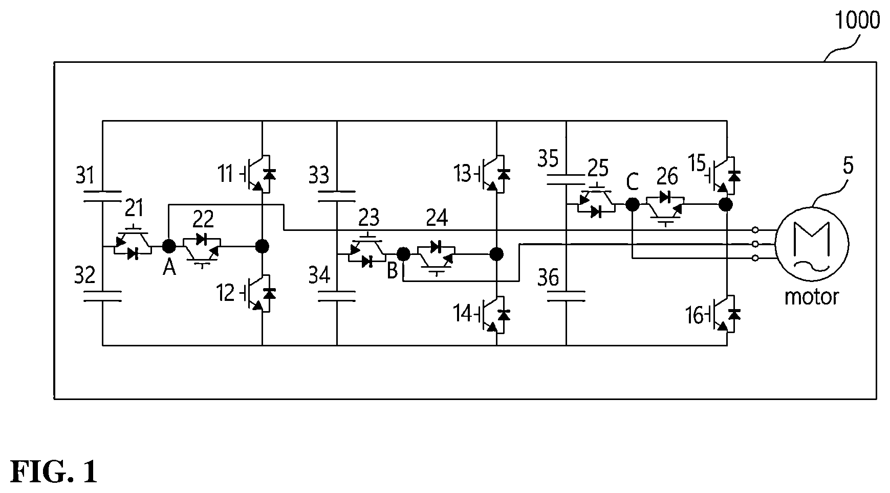 Patent US12567822 Figure 1 – Apparatus and method of controlling a motor