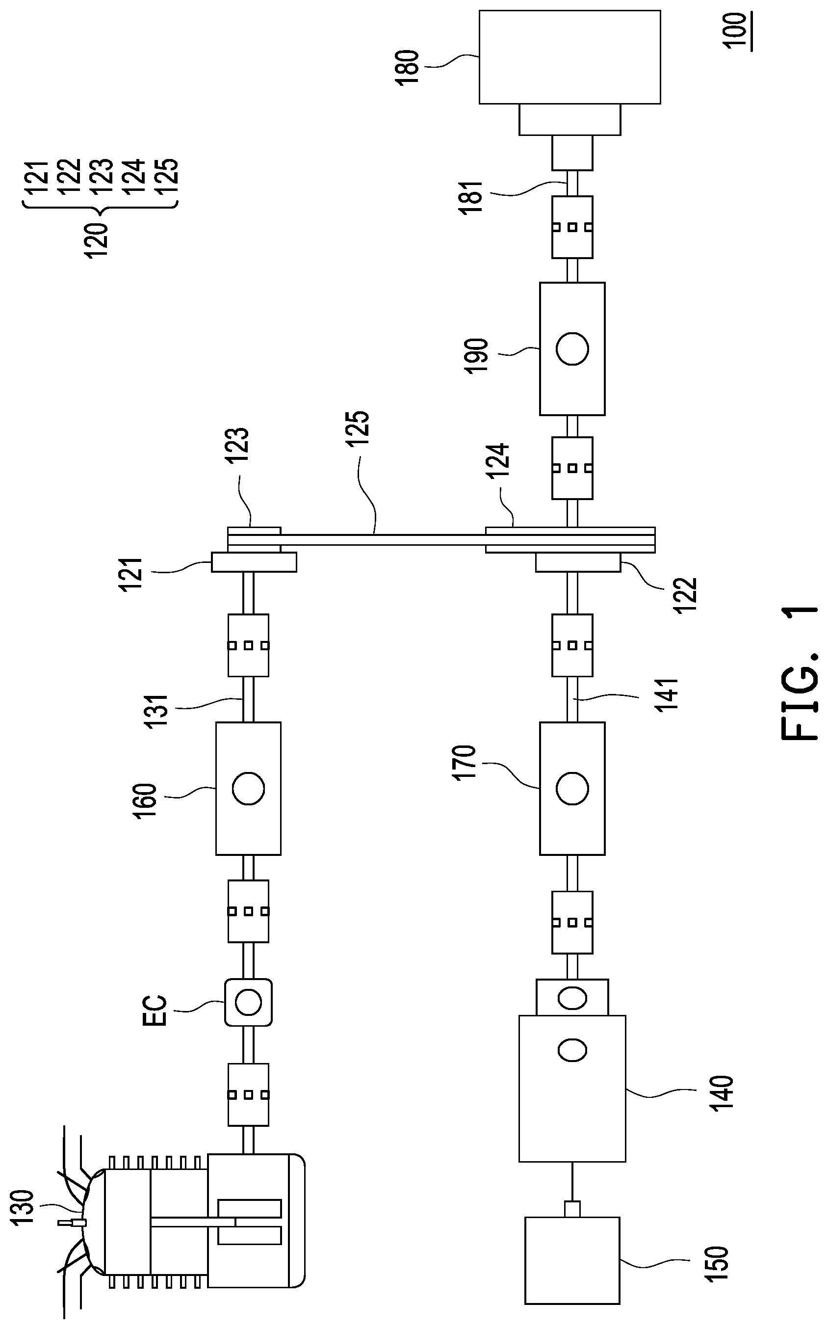Patent US12567825 Figure 1 – Hybrid power system and optimizing method thereof