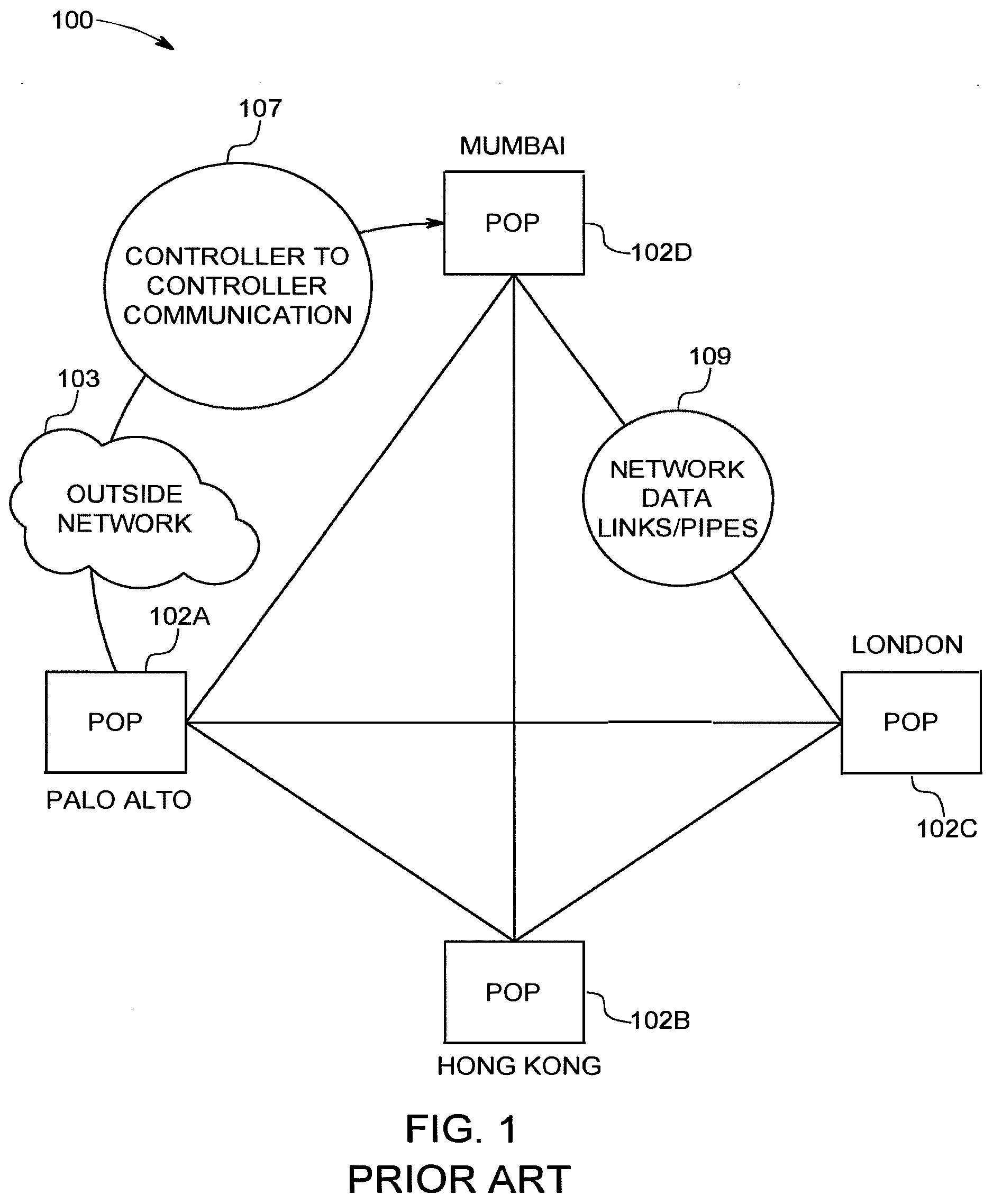 Patent US12568039 — Method and apparatus for distributed data network traffic optimization — Figure 1