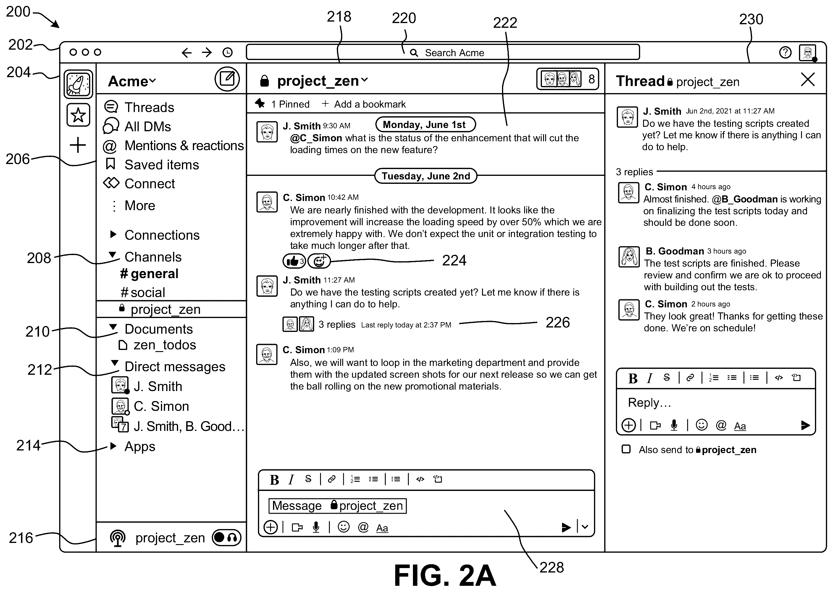 Patent US12568059 Figure 2 – Updating communications with machine learning and platform context