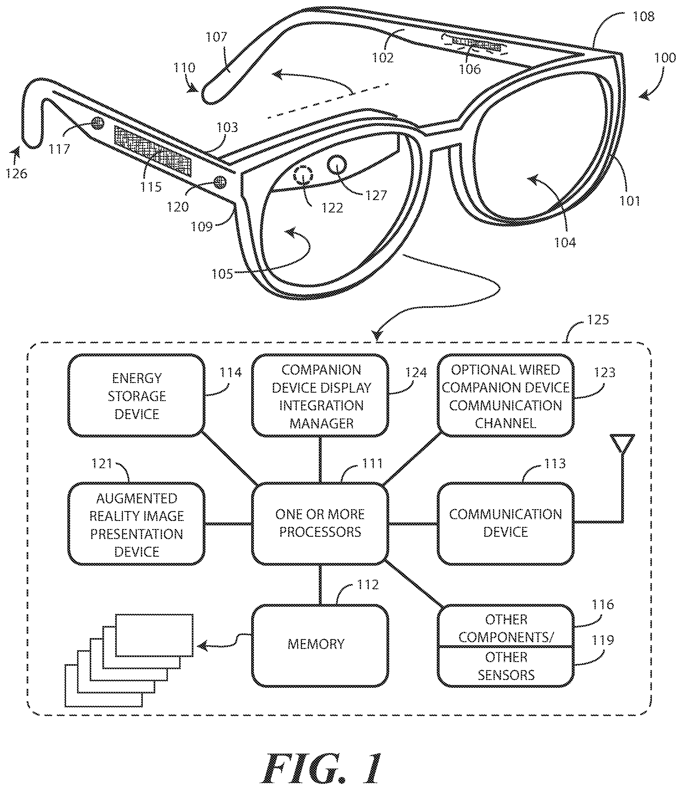 Patent US12568130 — Methods, systems, and devices for presenting content selection and verification presentations in a videoconference — Figure 1