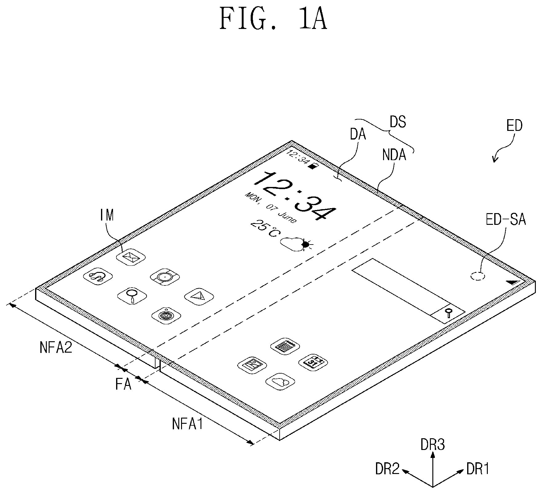 Patent US12568163 — Display panel and electronic device having the same — Figure 1