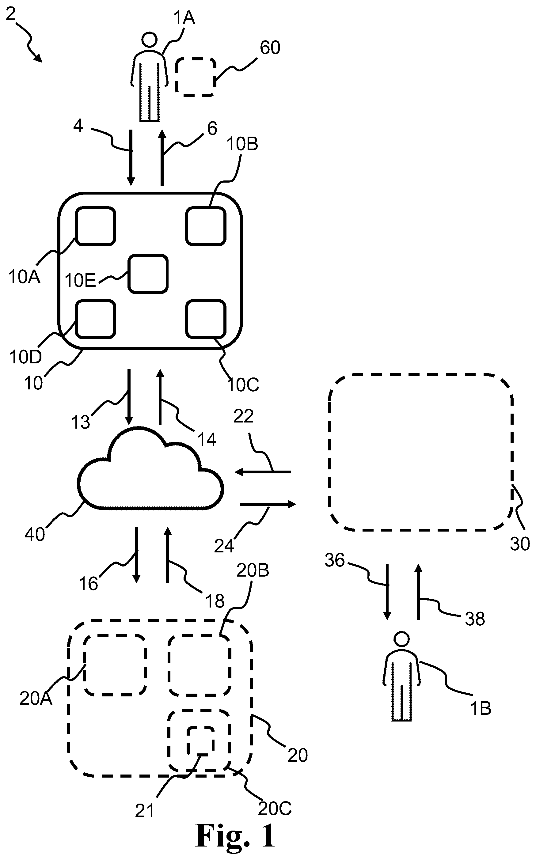 Patent US12568175 — Speakerphone and server device for environment acoustics determination and related methods — Figure 1