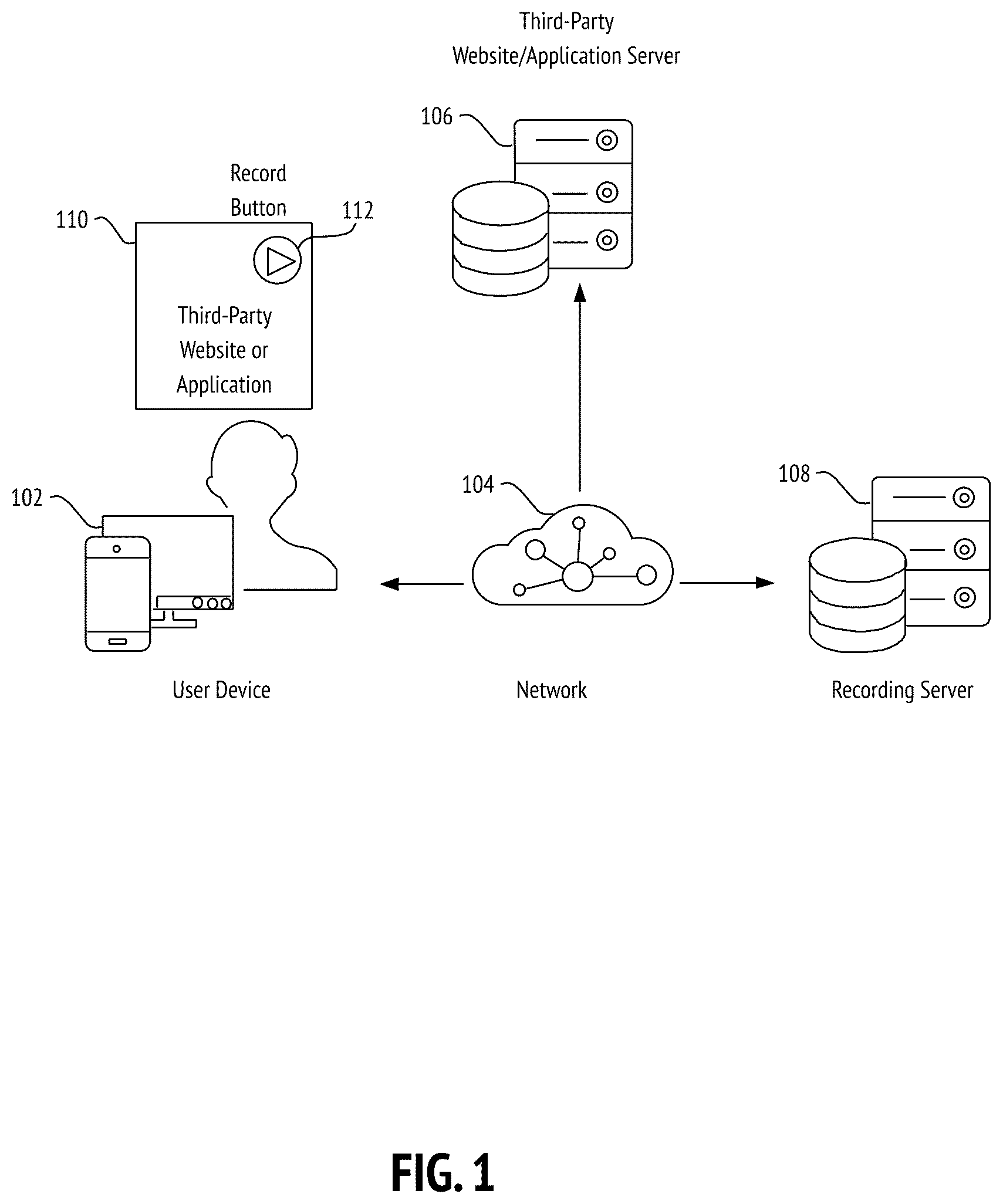 Patent US12568256 — Instantaneous media stream transcription systems and methods — Figure 1