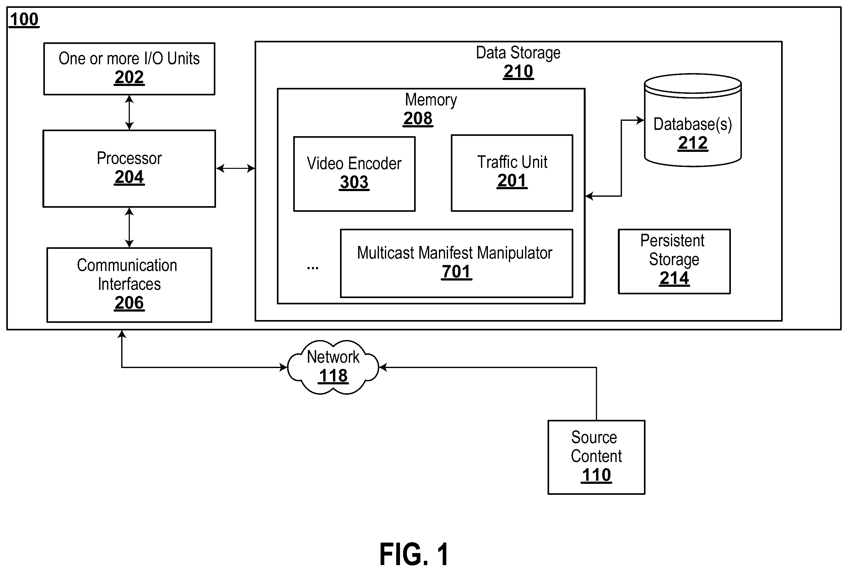 Patent US12568259 — Systems and methods for hybrid delivery of multicast video content — Figure 1