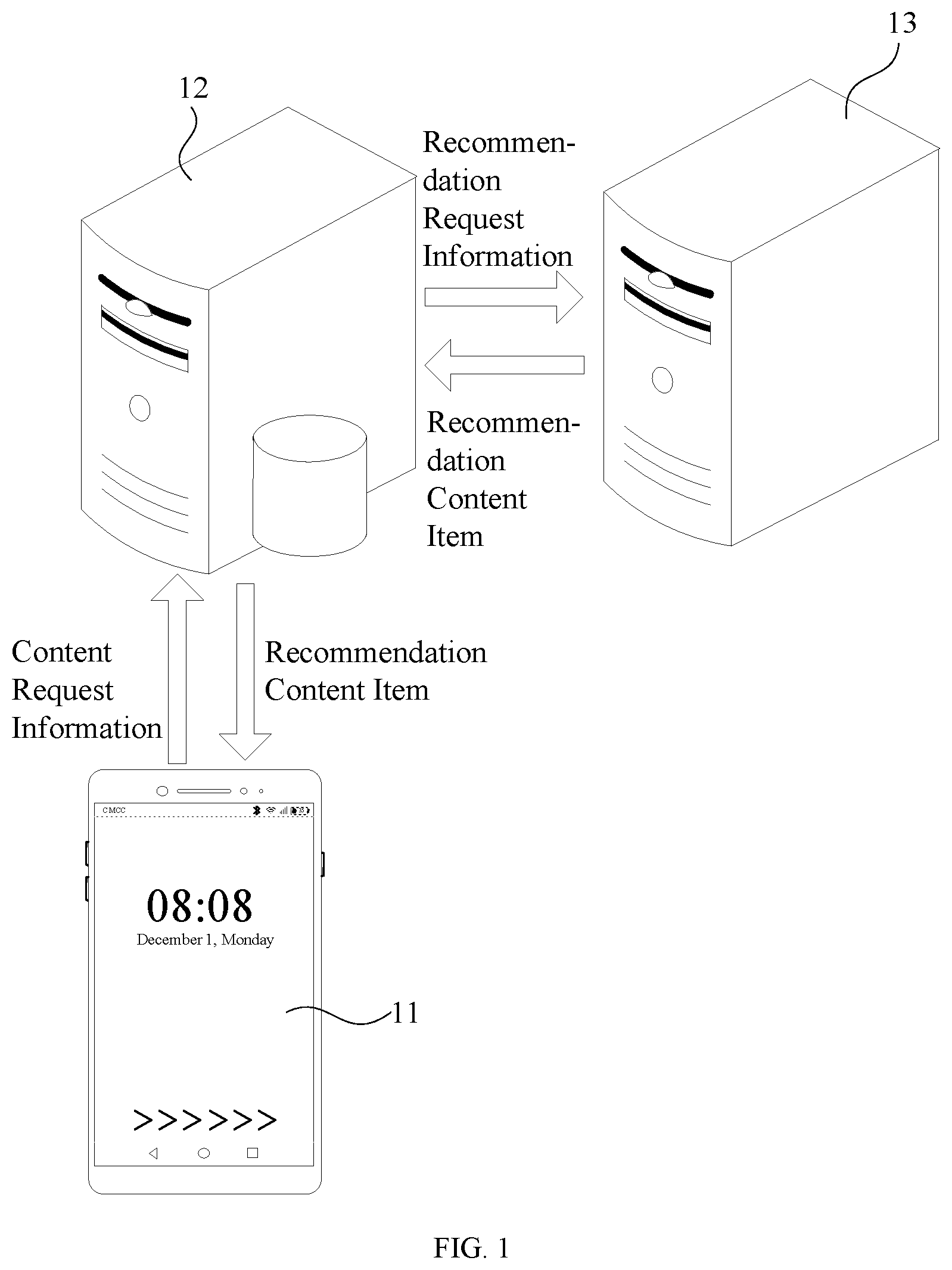 Patent US12568279 — Content recommendation method and apparatus — Figure 1