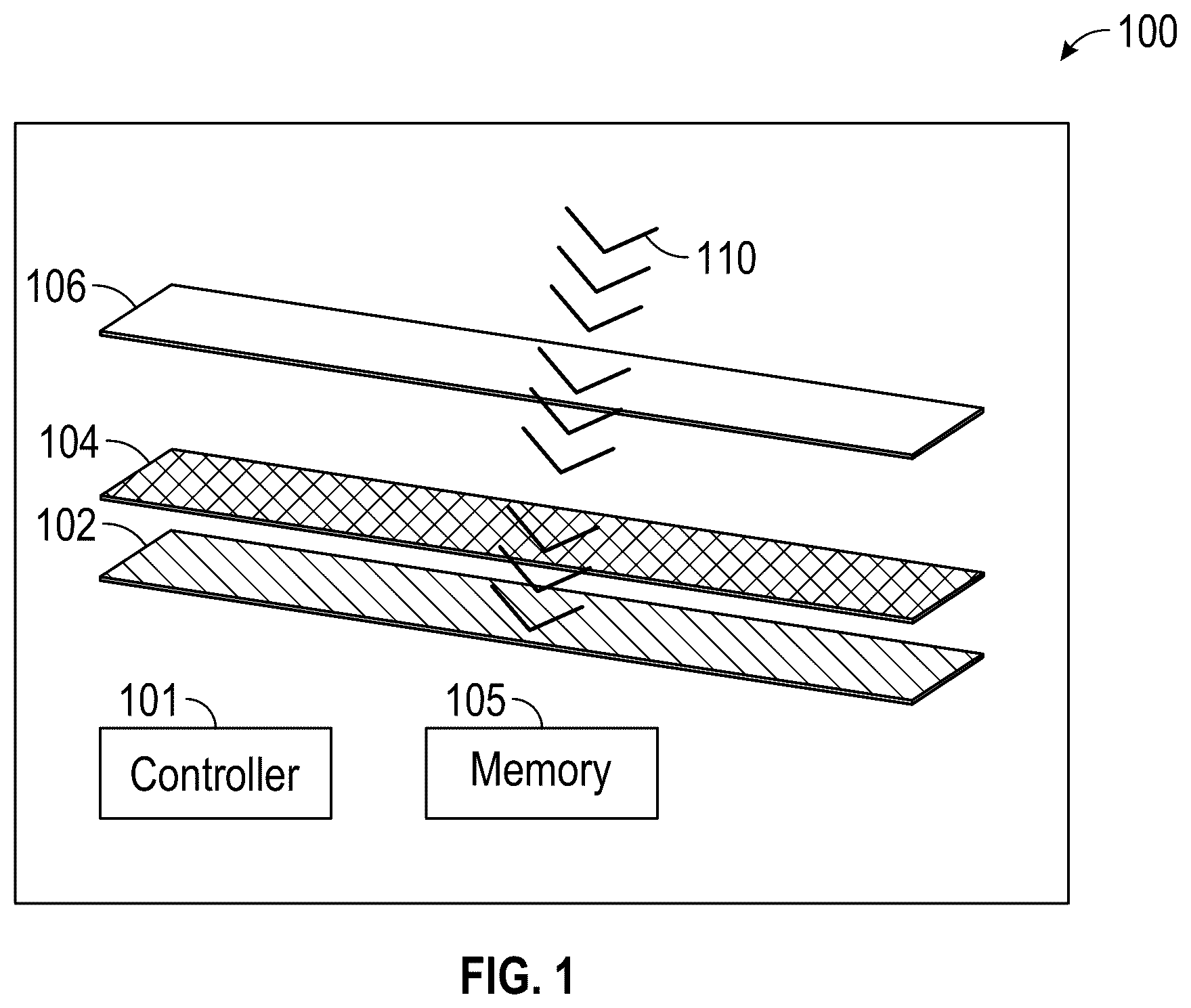 Patent US12568312 — Mitigating rolling shutter effect using an adjustable transparency layer — Figure 1