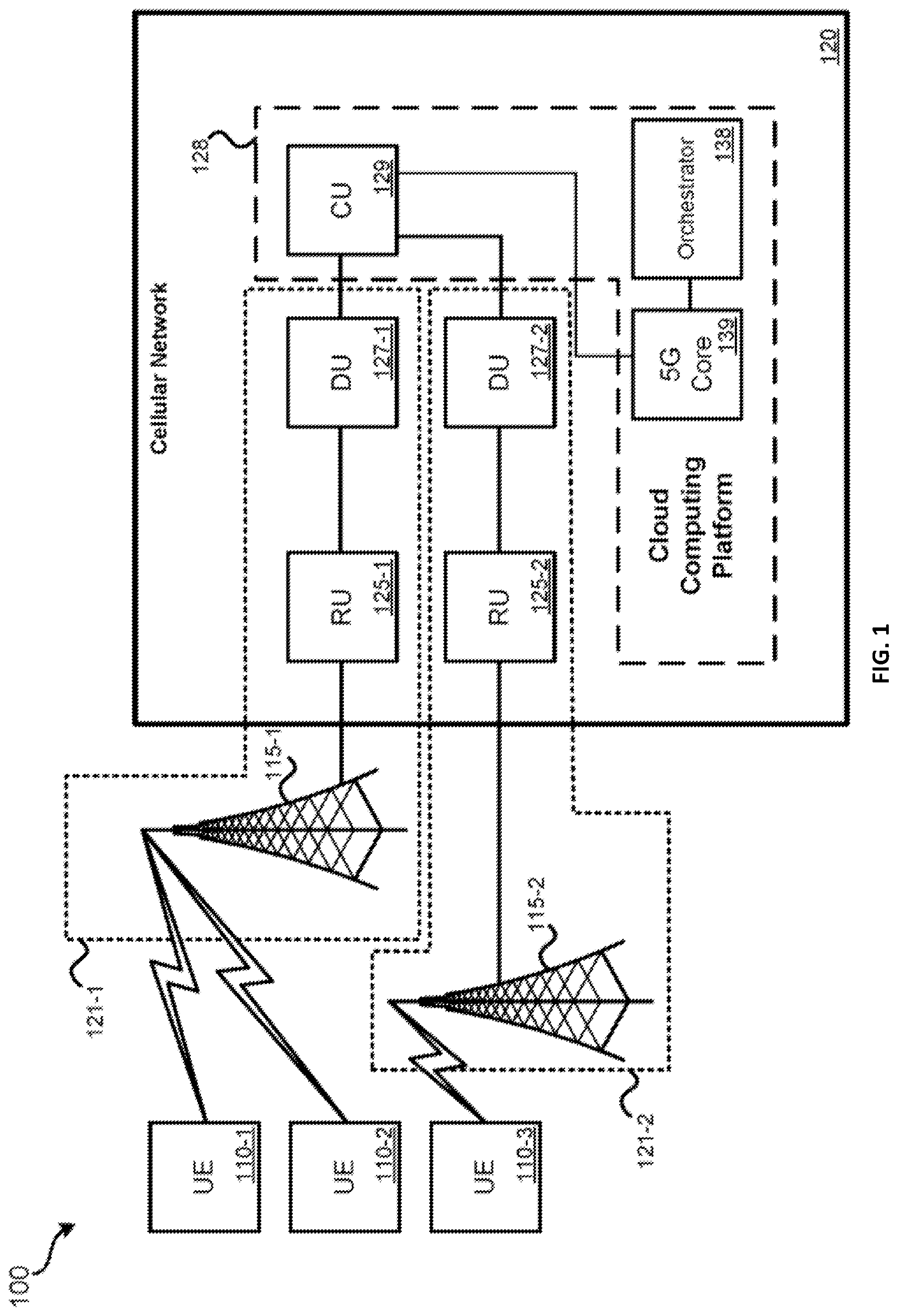 Patent US12568350 Figure 1 – Method for geolocating a communication tower using cell id and interpolation