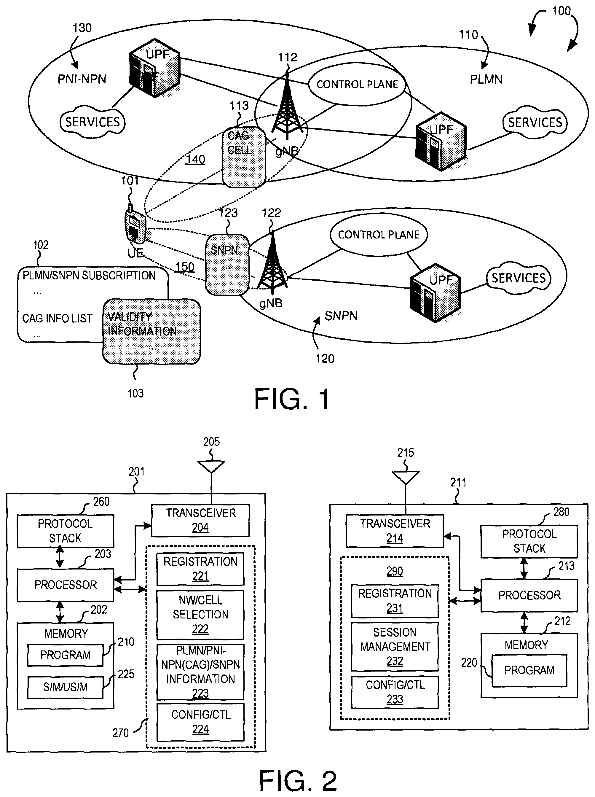 Patent US12568430 — Forbidden SNPN list handling for localized services — Figure 1