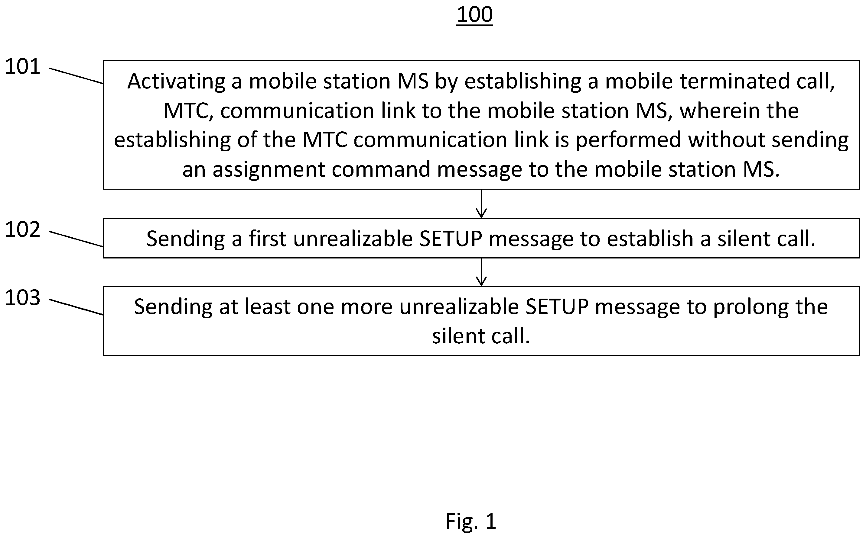 Patent US12568535 Figure 1 – Method and apparatus for GSM silent call prolongation