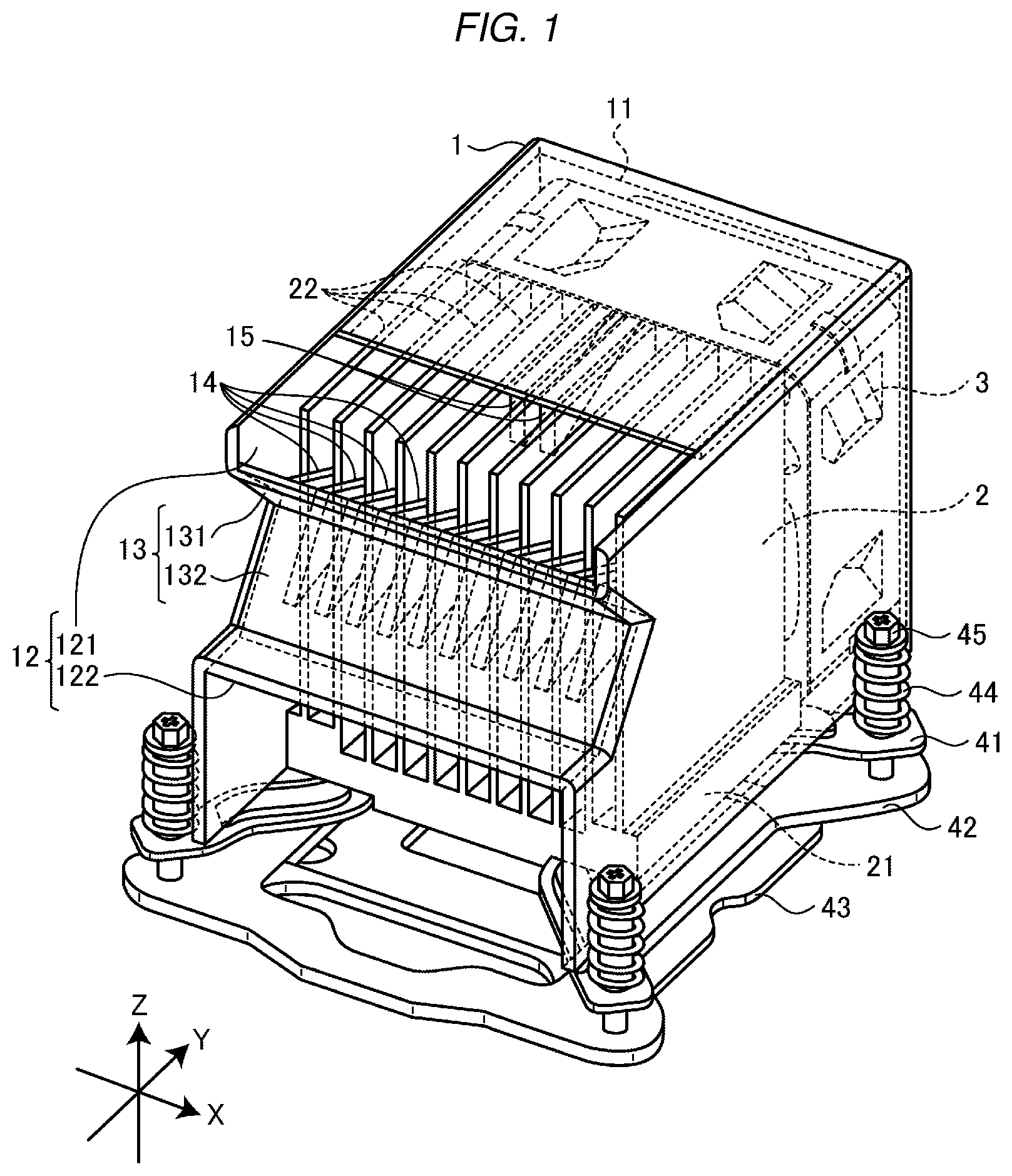 Patent US12568601 Figure 1 – Cooling apparatus for electronic device