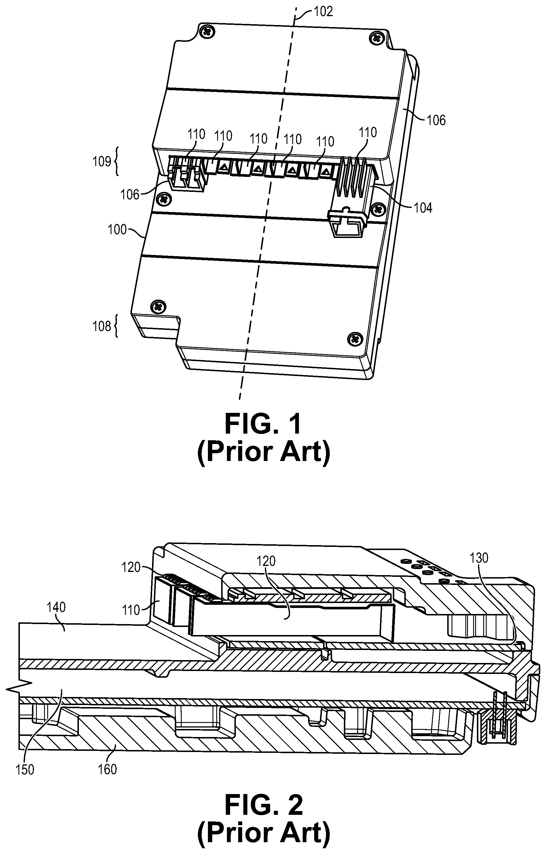 Patent US12568606 Figure 1 – Cooling of pluggable devices in device ports using thermal conductive pedestals