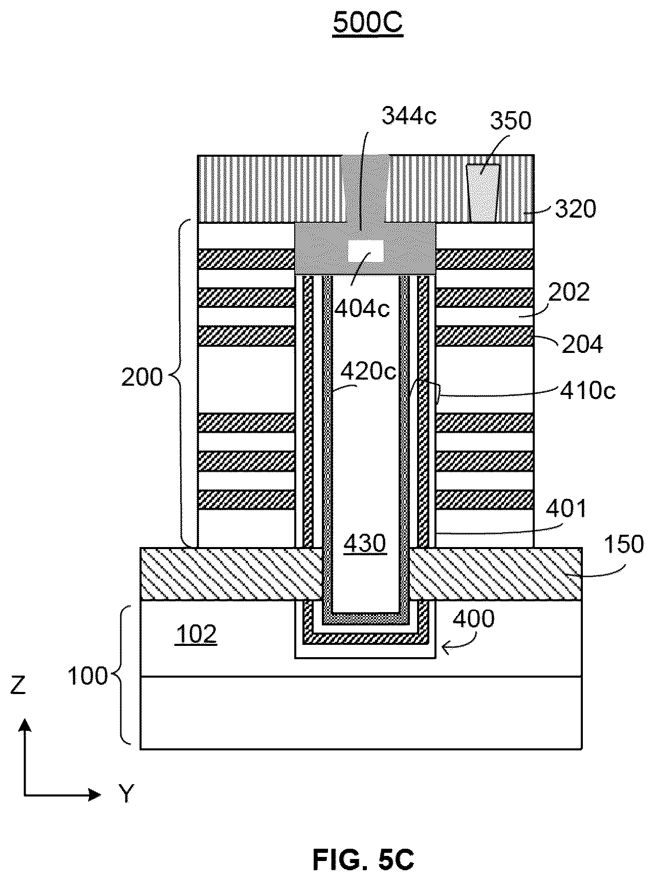 Patent US12568624 Figure 7 – Memory device containing TSG deck and method of forming the same
