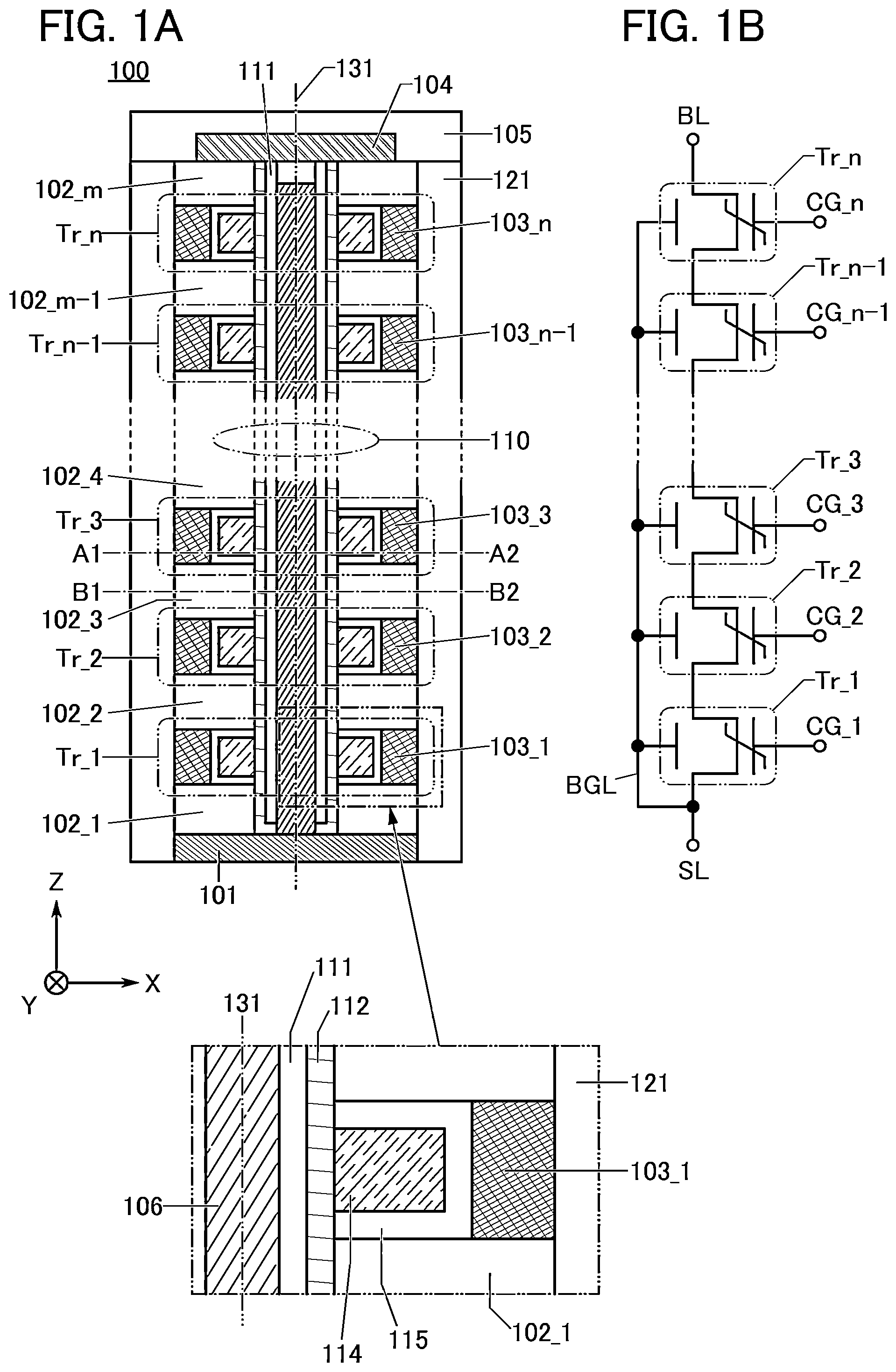 Patent US12568628 Figure 1 – Semiconductor device