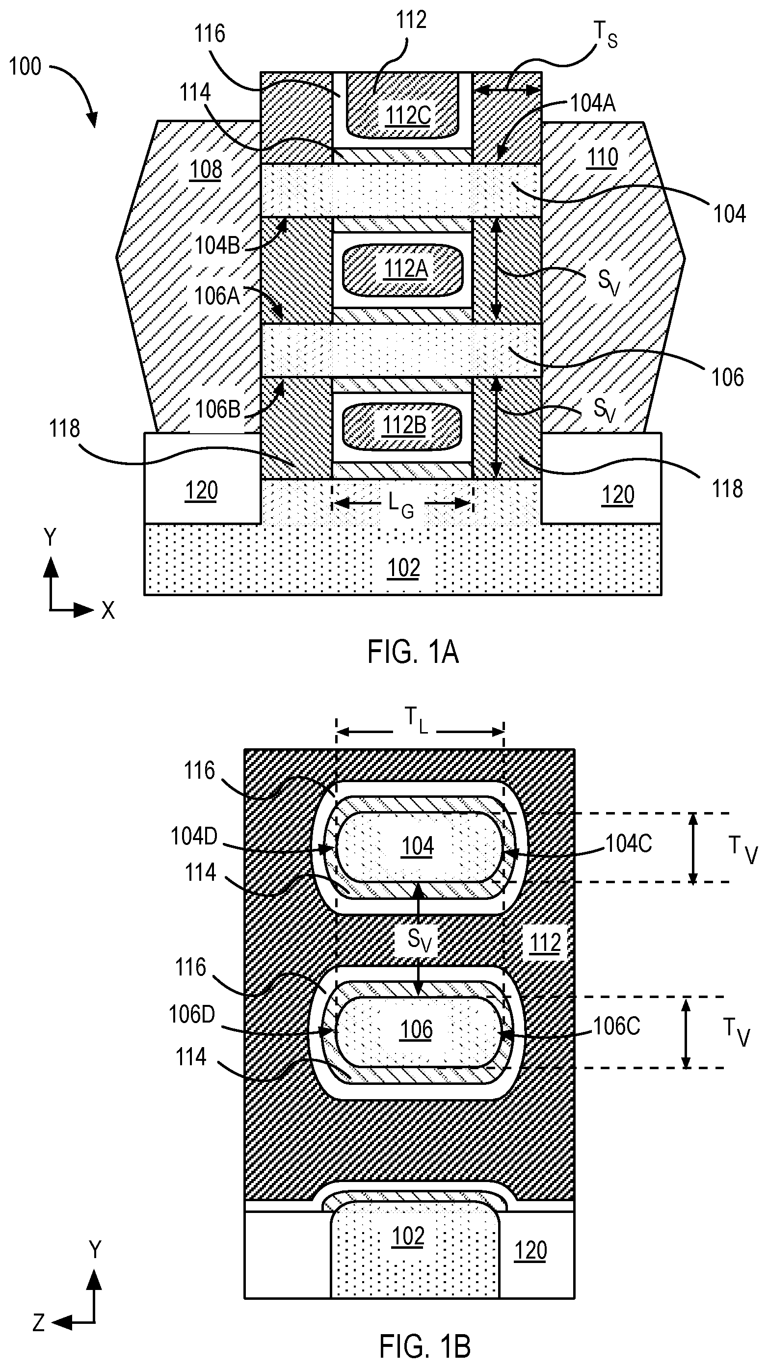 Patent US12568643 — Nanowire transistors and methods of fabrication — Figure 1