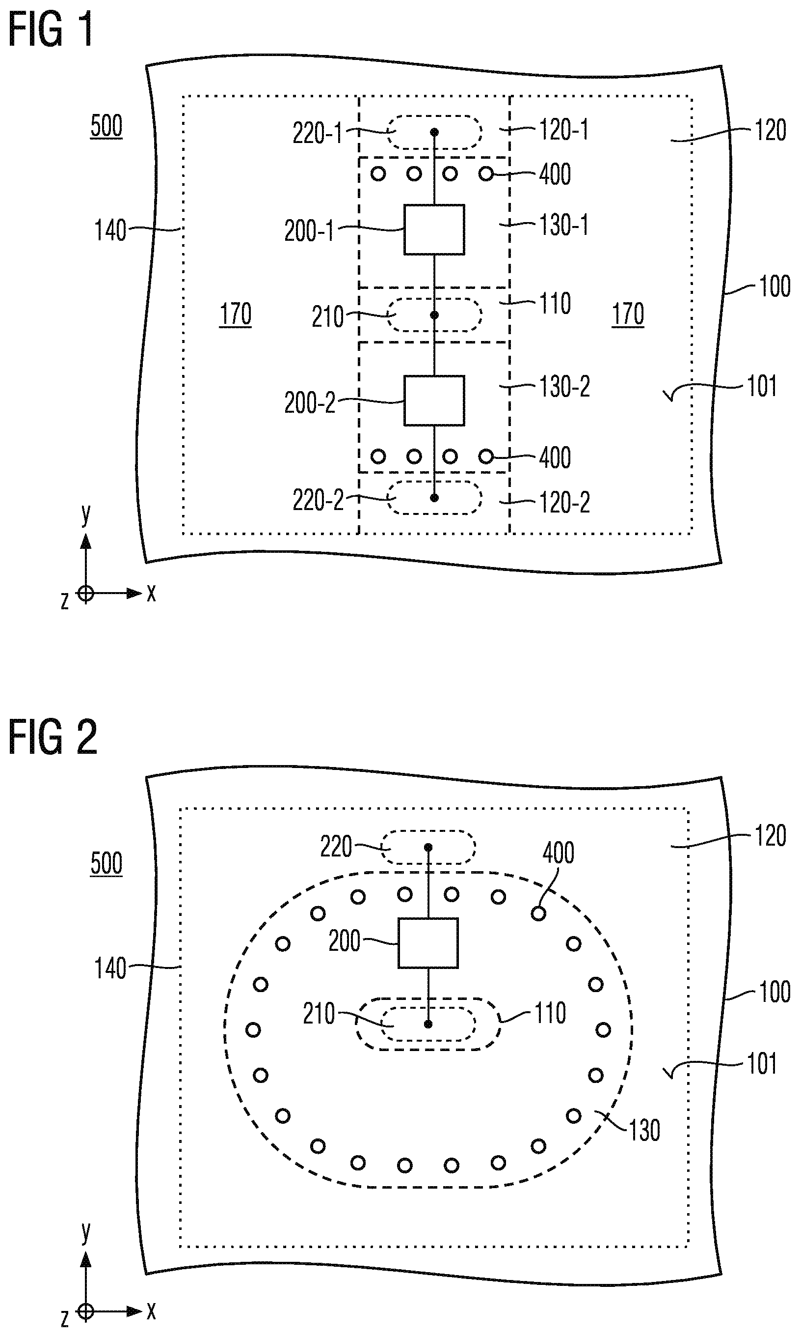Patent US12568646 — Semiconductor device with trench isolation structures in a transition region and method of manufacturing — Figure 1