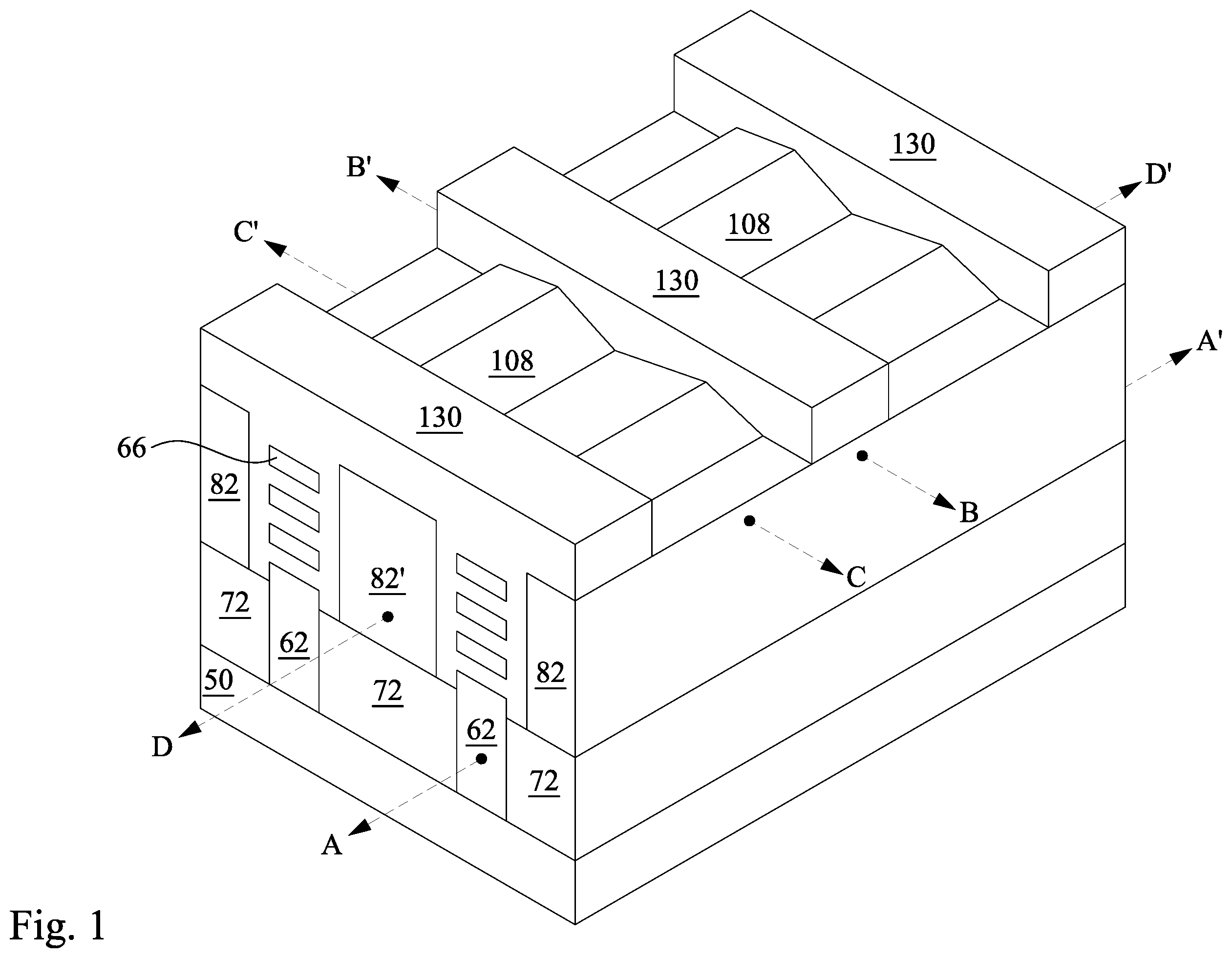 Patent US12568648 — Backside source/drain contacts and methods of forming the same — Figure 1