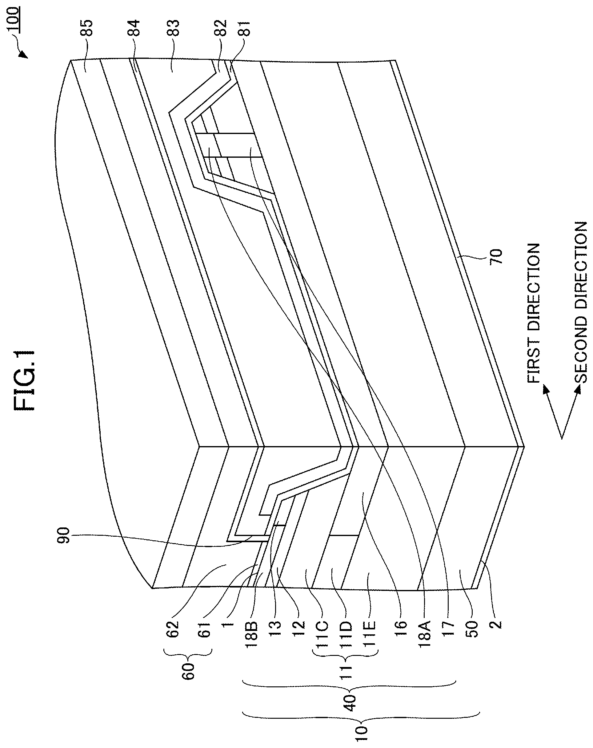 Patent US12568665 — Silicon carbide semiconductor device — Figure 1