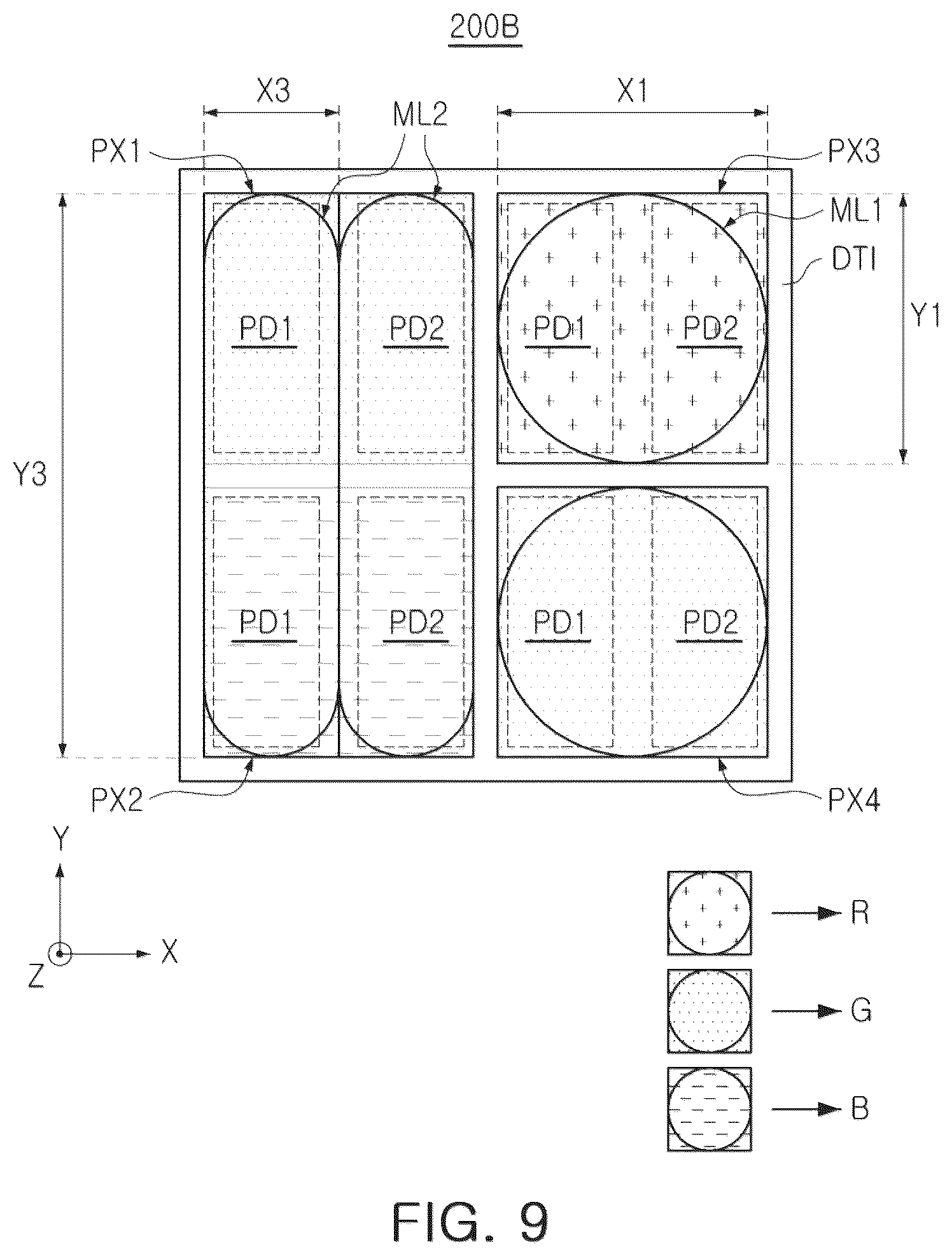 Patent US12568697 Figure 9 – Image sensor