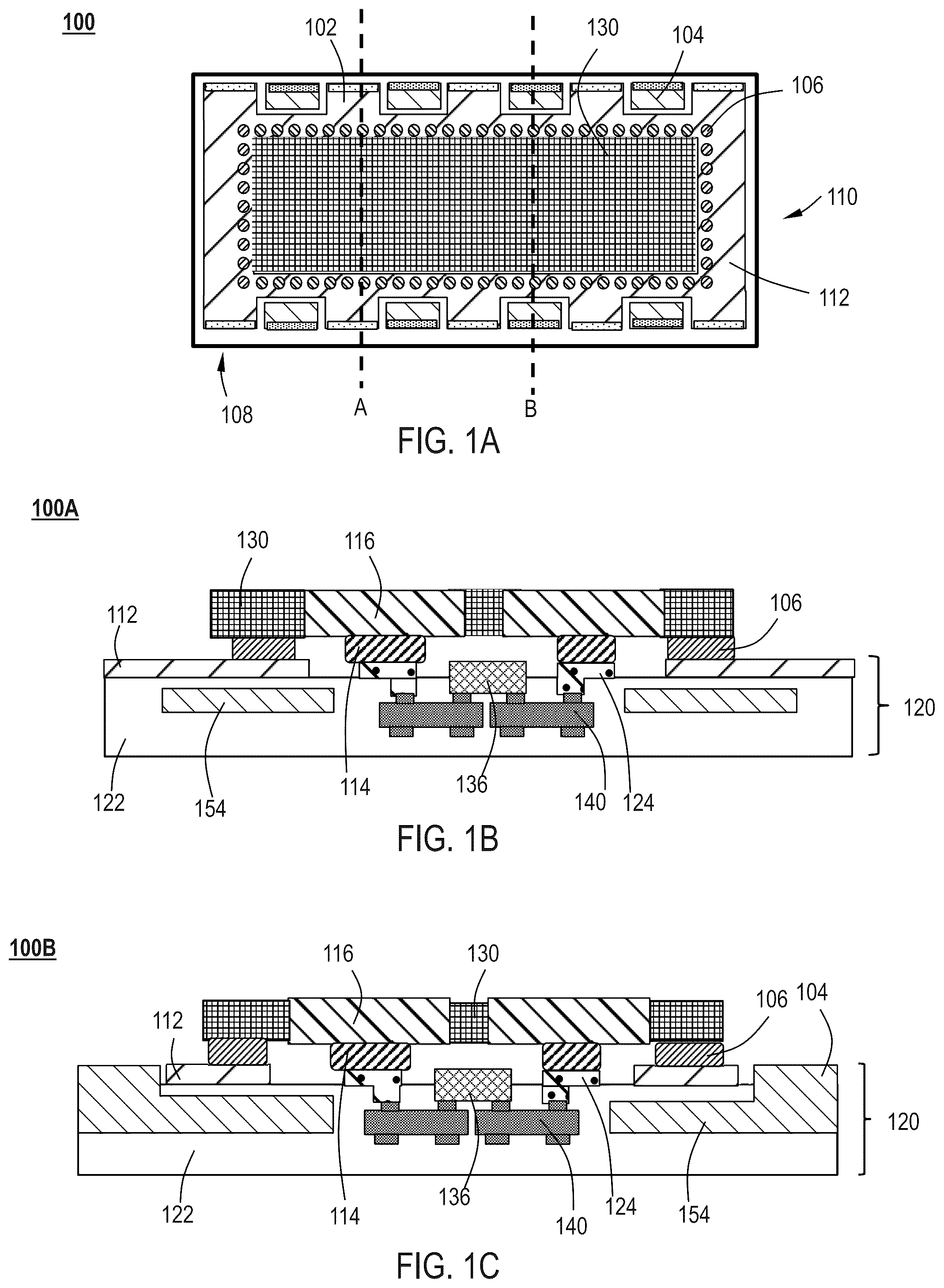 Patent US12568728 Figure 1 – Hybrid CMOS micro-LED display layout