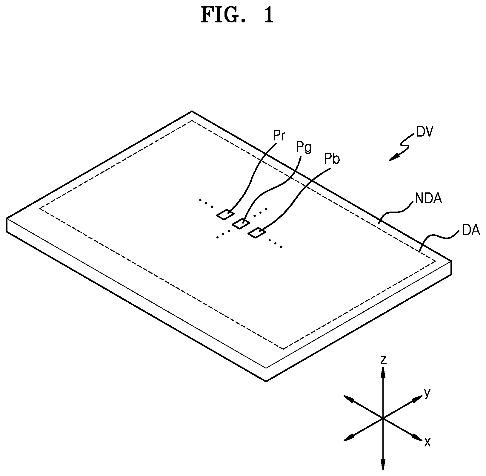 Patent US12568740 — Display apparatus with reduced non-display area — Figure 1