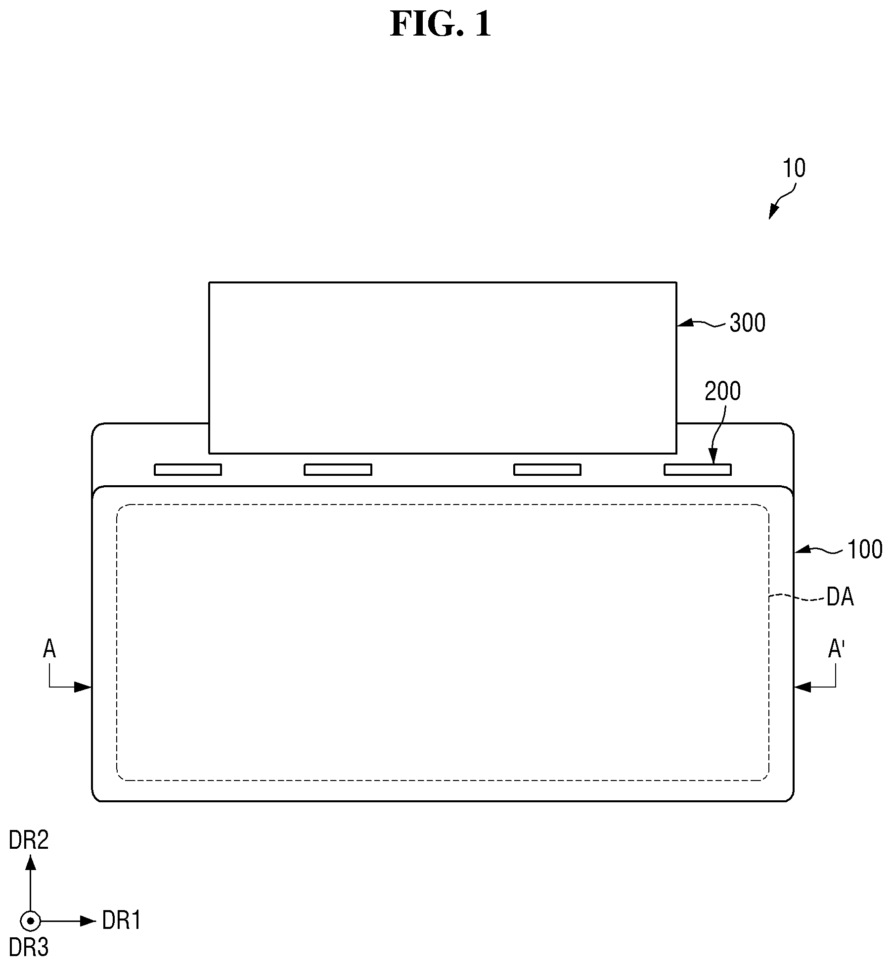 Patent US12568741 — Display panel including support substrate bonded to encapsulation substrate and method for fabricating the same — Figure 1